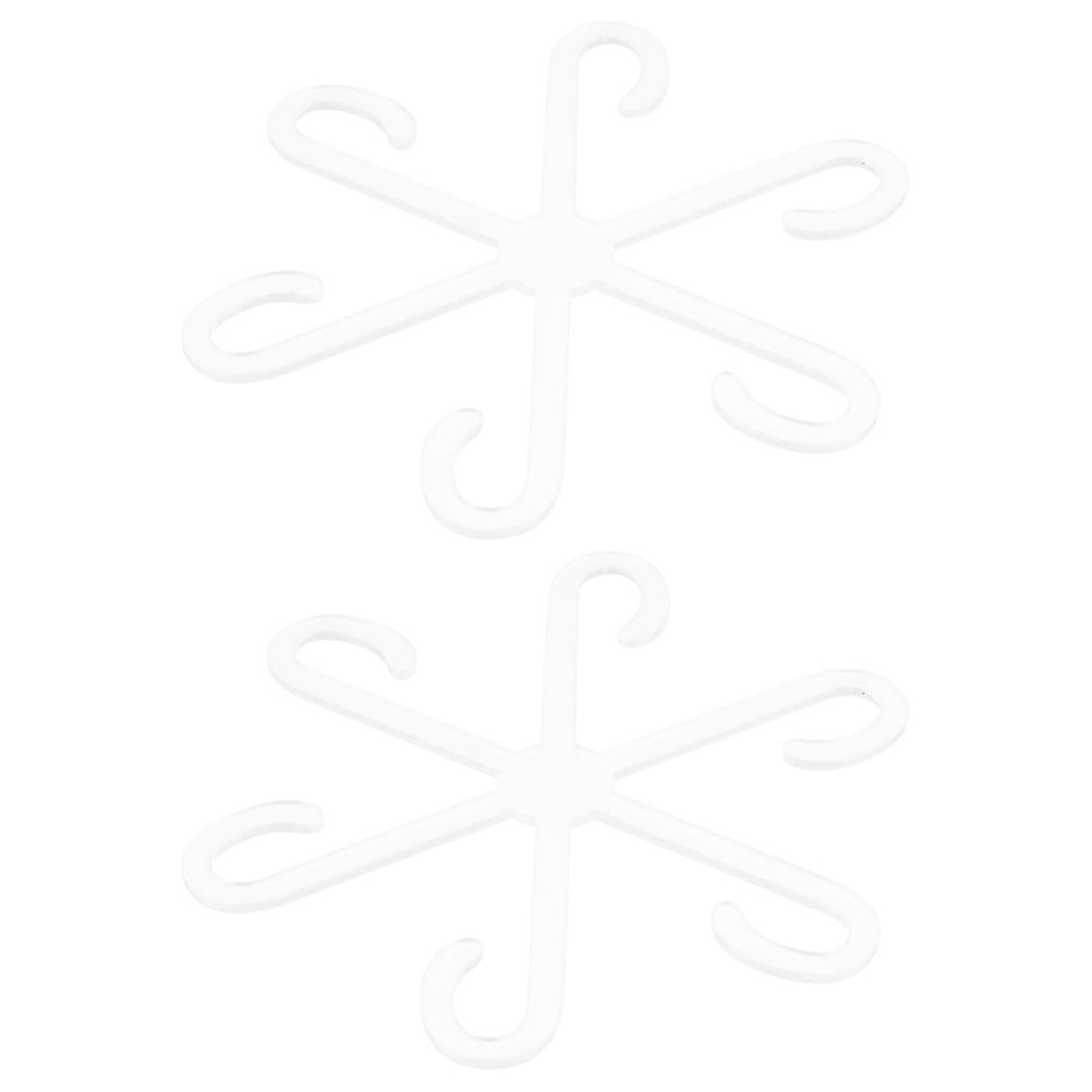 Support en acrylique pour pot de fleurs, 4 pièces