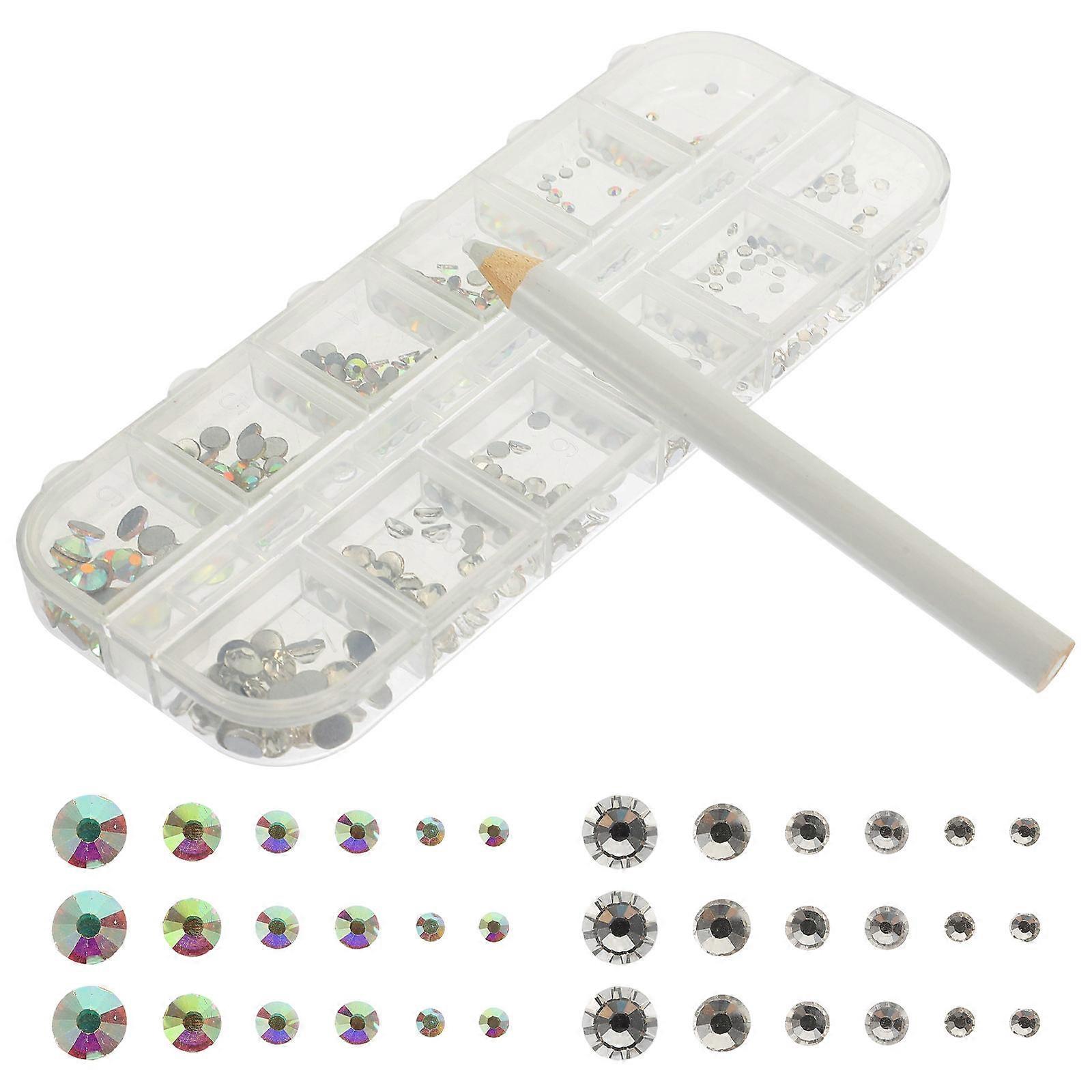 Nail Gems Flatback Nail Charms for Decoration 5Sets Assorted Color