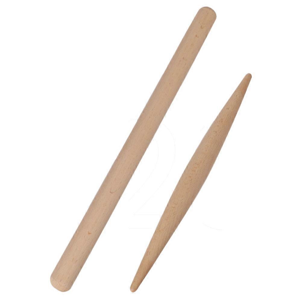 Dough Stick Beech Wood for Baking Use 4Pcs Non-Sticky Set
