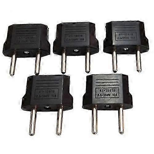 2025 Travel Adapter Converter with 5 Universal US to EU Plugs