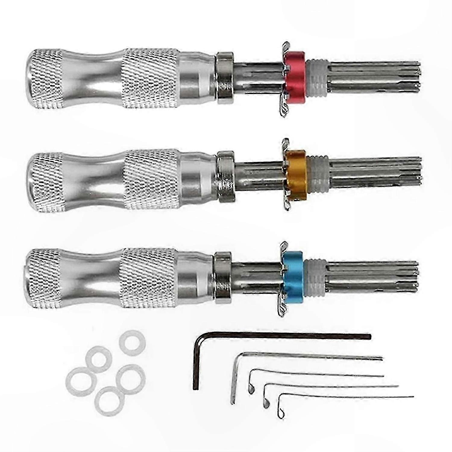 Lock Picking Tool Set for Beginners and Professionals, Tubular Lock Pick Kit with Civil Lock Opener Tools