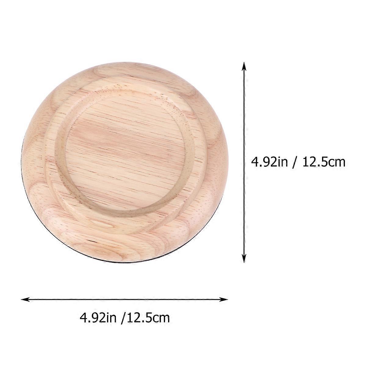 Piano Caster Cups Solid Wood Non-Slip Floor Protector 6Pcs for Piano Use
