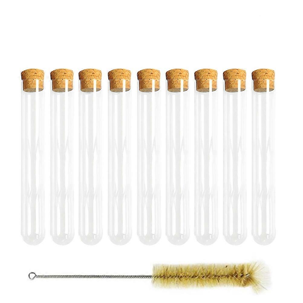 Glass Test Tubes with Cork Stoppers Scientific Liquid Storage 24Pcs Assorted Color