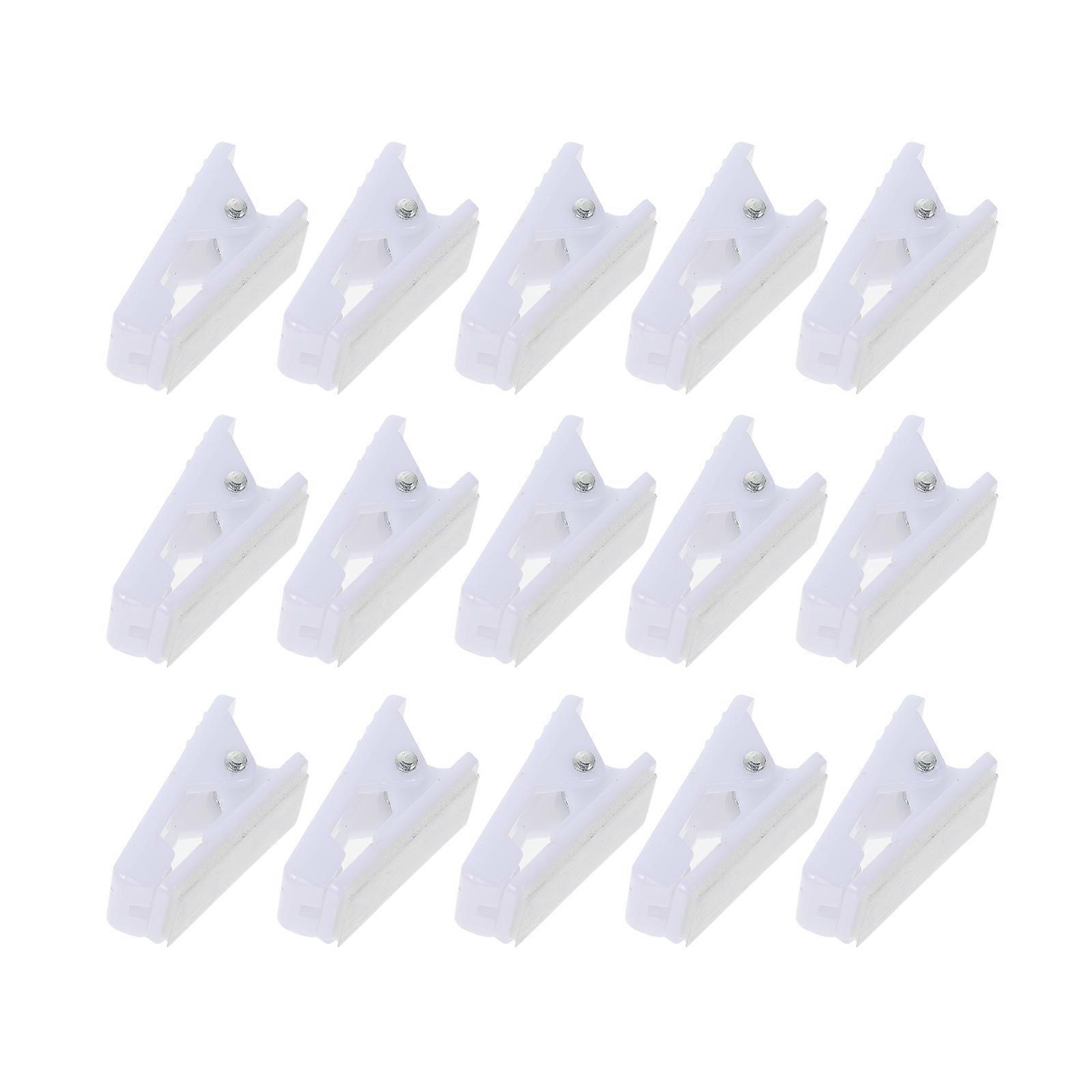 Badge Clamp Plastic Clips for Certificate Fixing 50Pcs