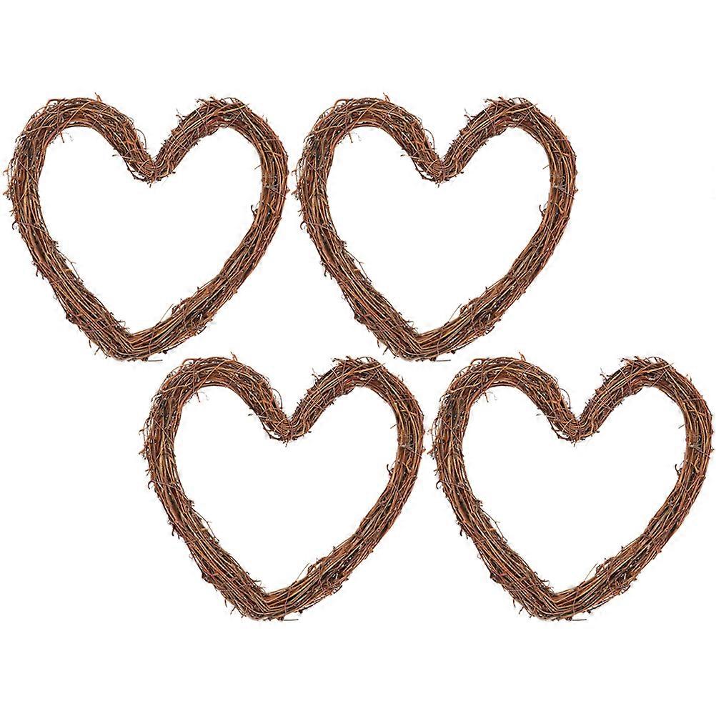 DIY Rattan Wreath for Home Use 20Pcs Light Brown Rattan Garland Frame