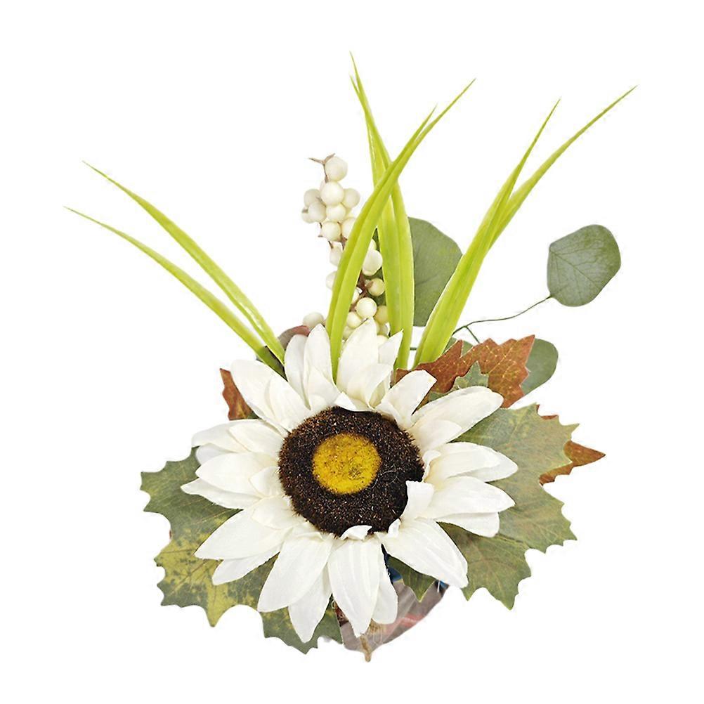 Fall Artificial Flower Bouquet Decoration For Home Wedding Autumn Event 25x20cm Multi Color 2Pcs