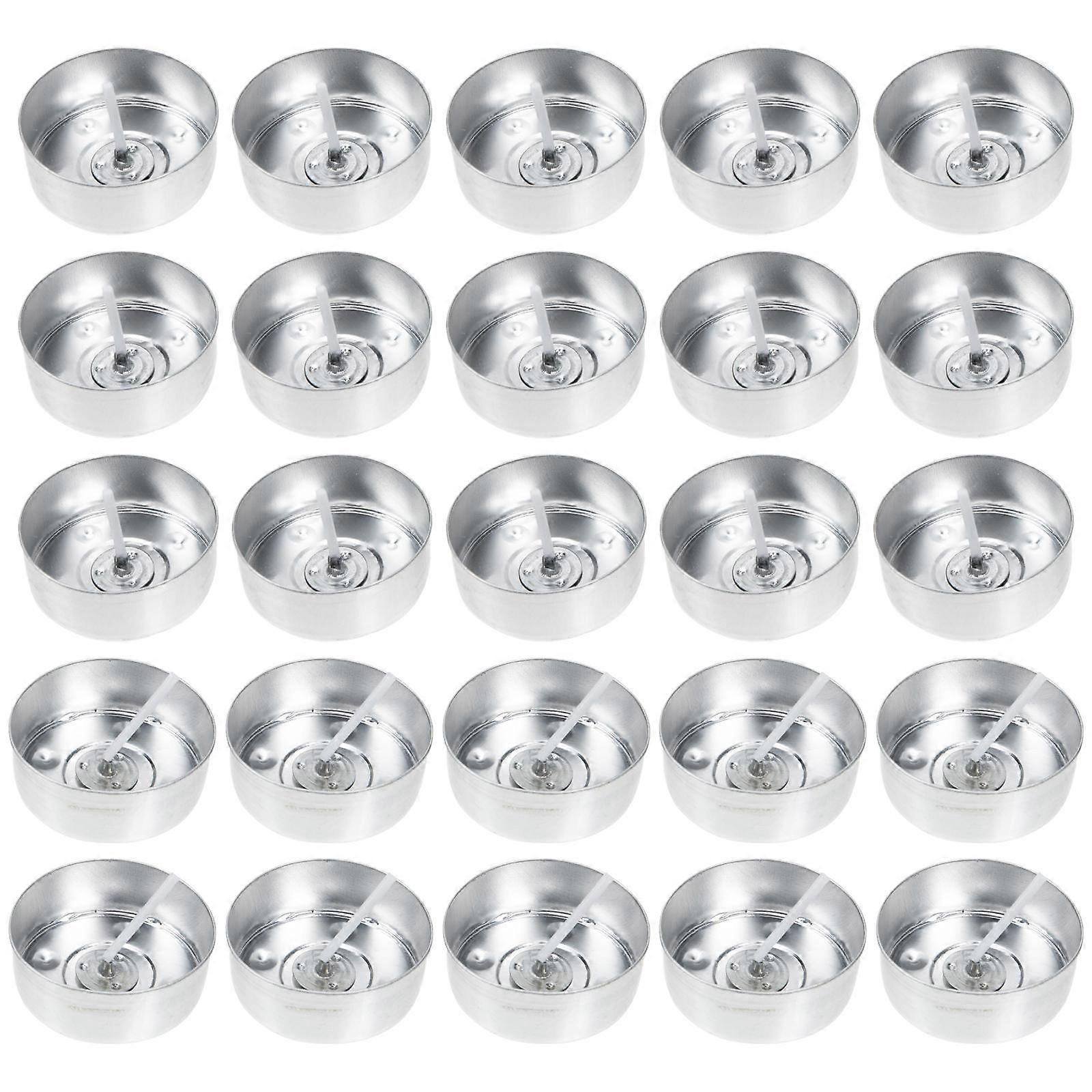 Candle Making Container Aluminum Mold with Candle Wicks 400Sets Round Cups