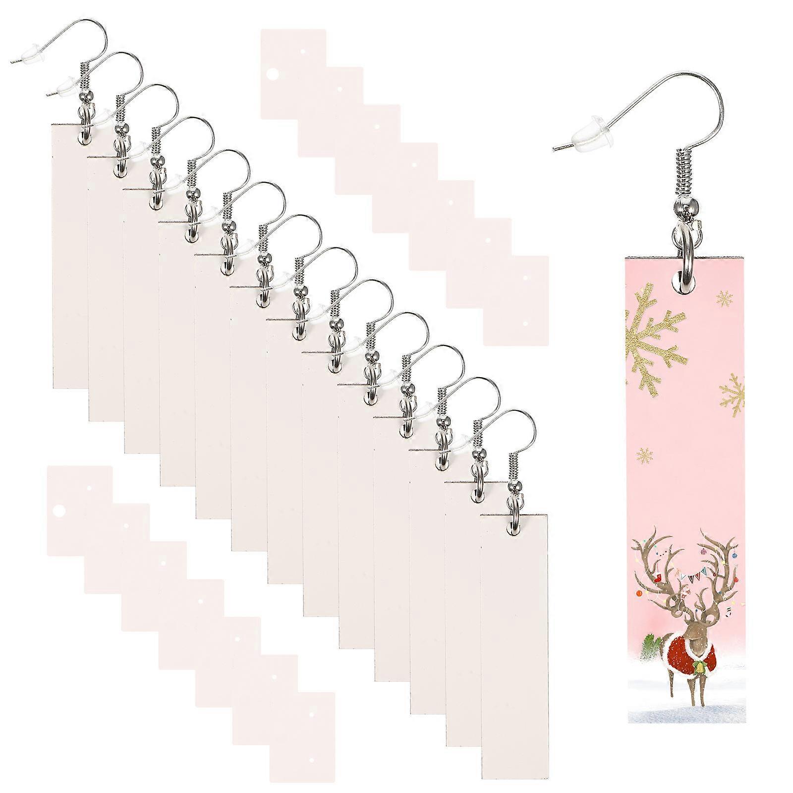 Handmade Sublimation Earring Blanks for DIY Earrings 4Sets Ivory Color