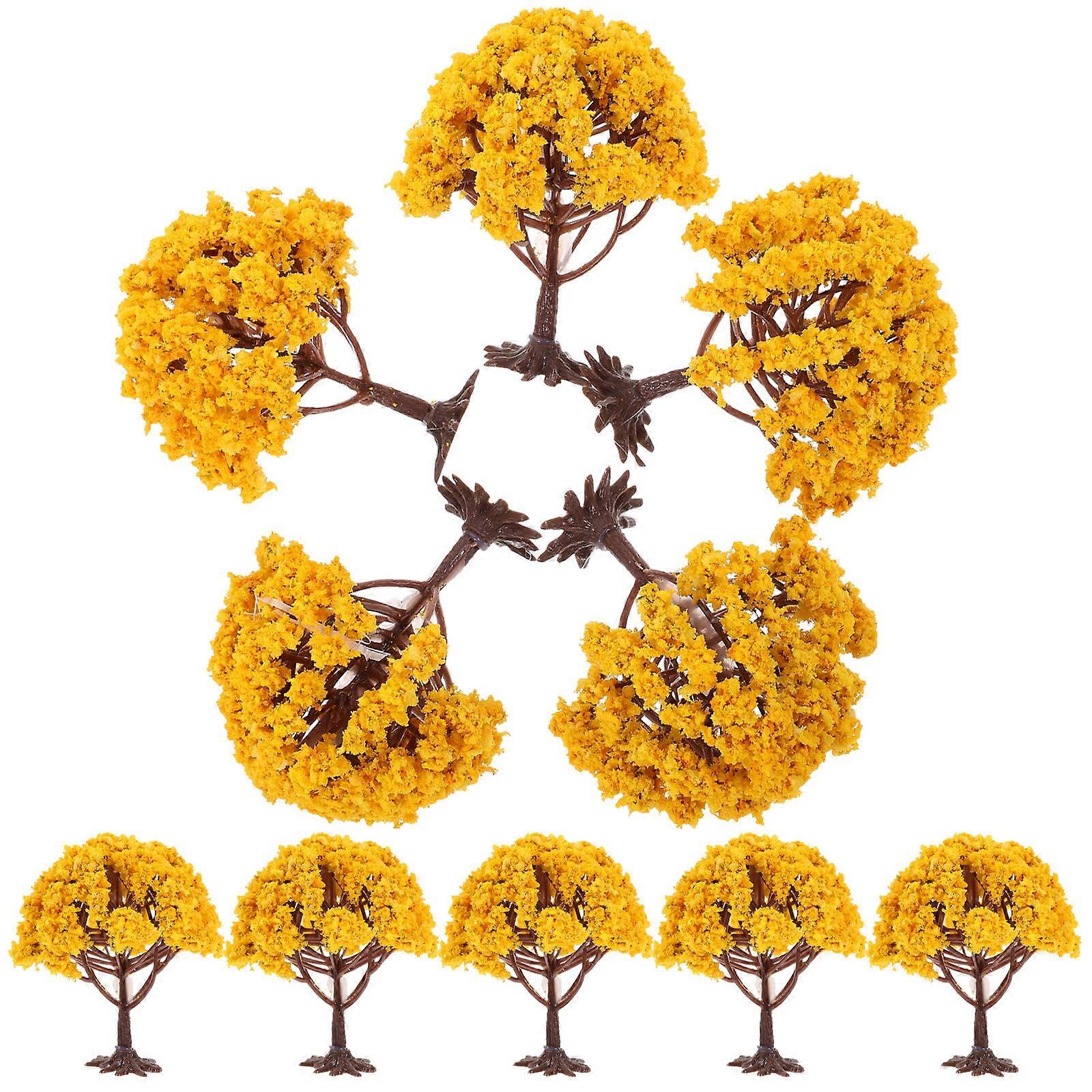 Train Model Trees Artificial Trees for Decoration 50Pcs Mini Plastic