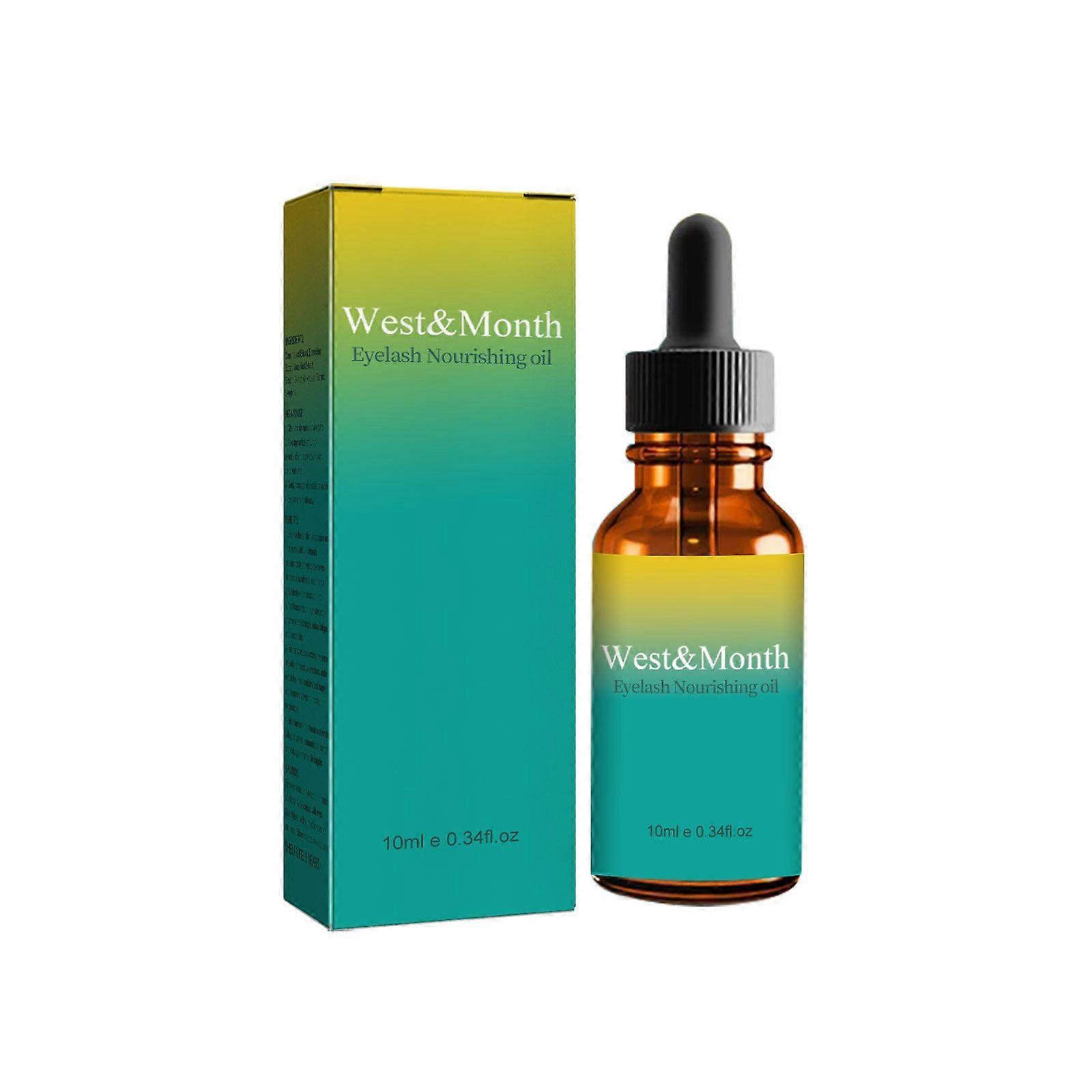 West&Month Eyelash Nourishing Oil, Natural Lengthening And Curling Volumizing Thick Mascara