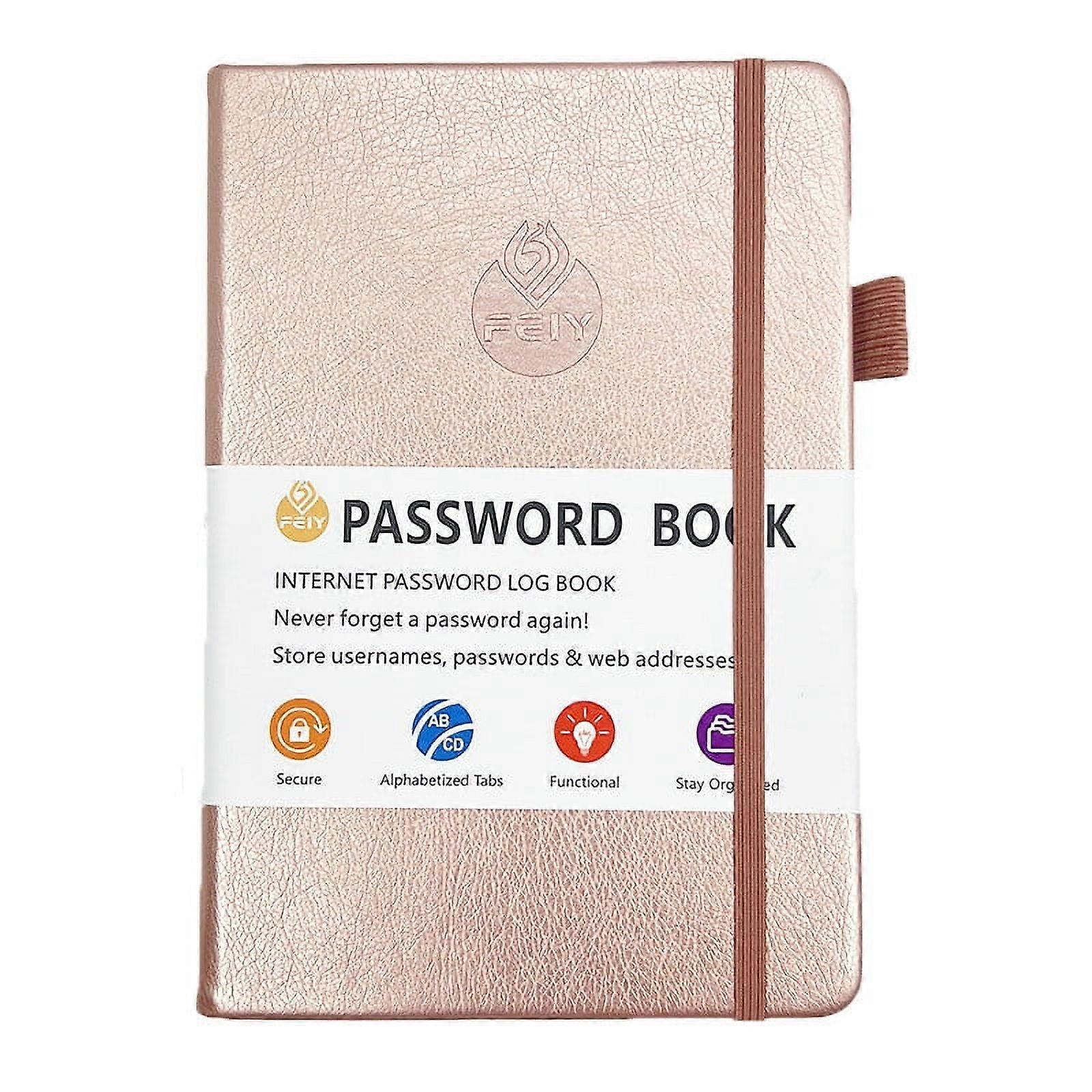 Password Book with alphabetical tabs. Internet Address Organizer Logbook. Small Pocket Password Keeper for Website Logins , English Address Book