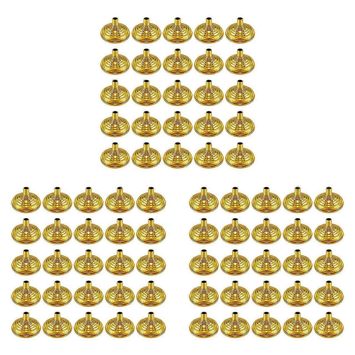 25Pcs Gold Mini Flag Stand Bar Conferences Desktop Display Decoration