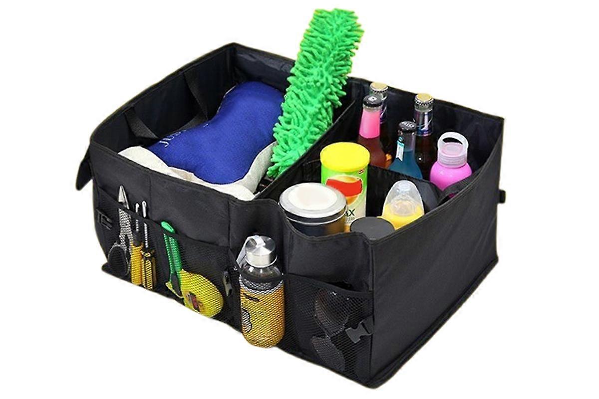 Car Trunk Organizer Collapsible Multi-Compartment Car Boot Organizer