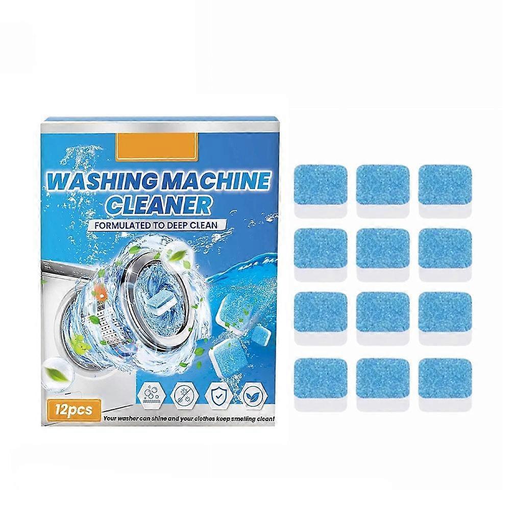 Washing Machine Cleaner Tablets 12 Pcs Deep Clean For Front Top Load Washers Remove Grime Buildup Eliminate Odors Easy Use Year Supply
