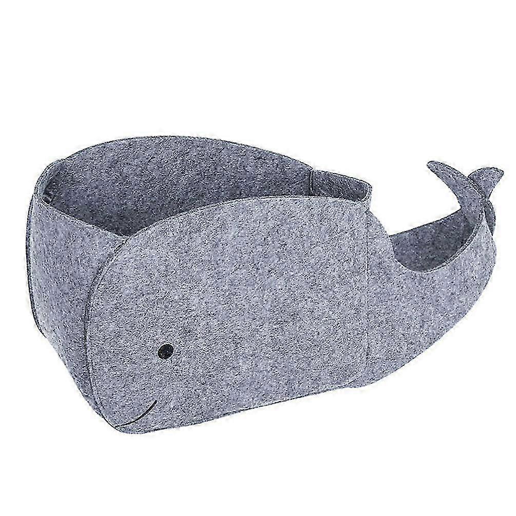 25-26 Whale Shaped Foldable Fabric Storage Bin for Home Nursery