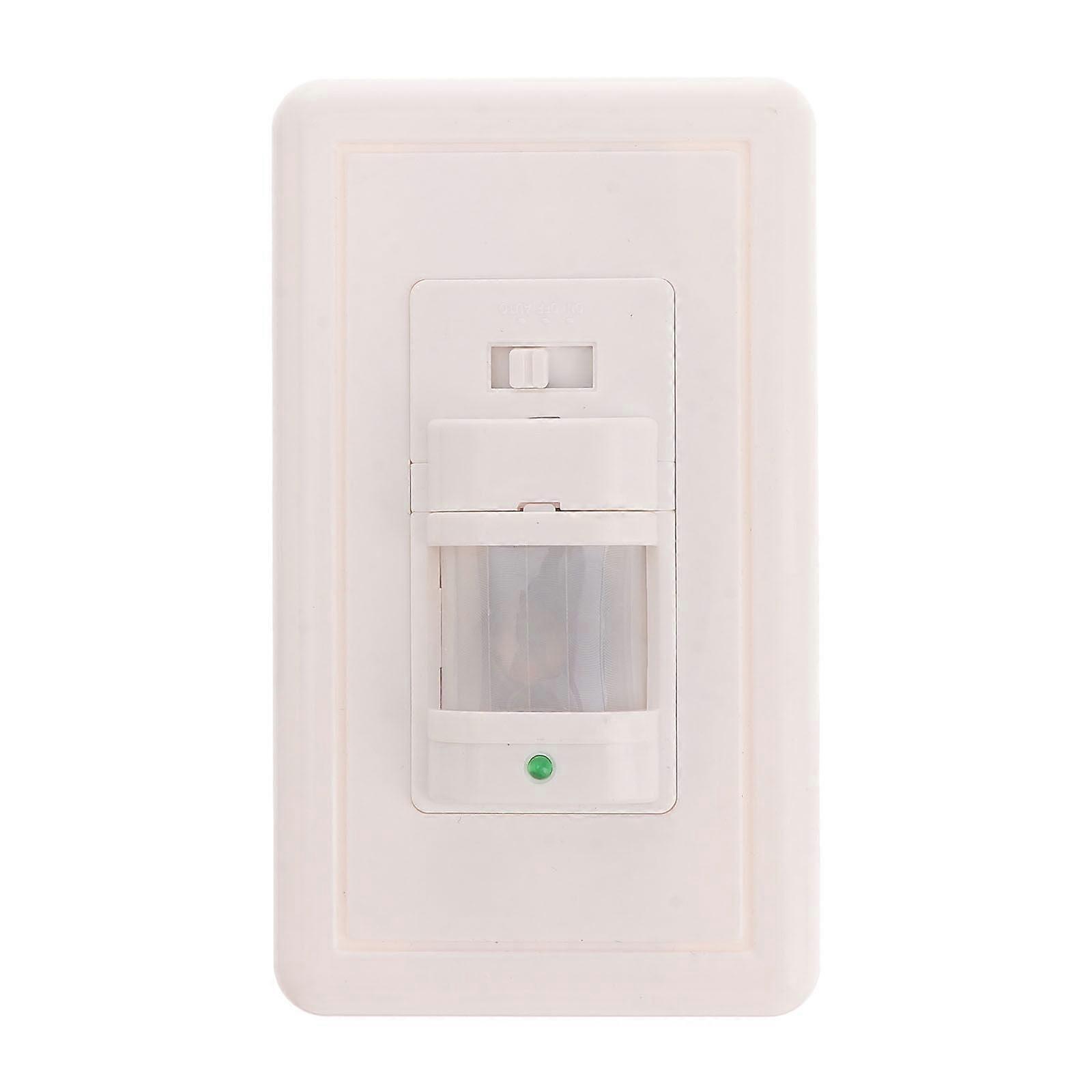 Pixnor Infrared Motion Sensor Wall Switch Light Control White Infrared Automatic Switch AC 110V
