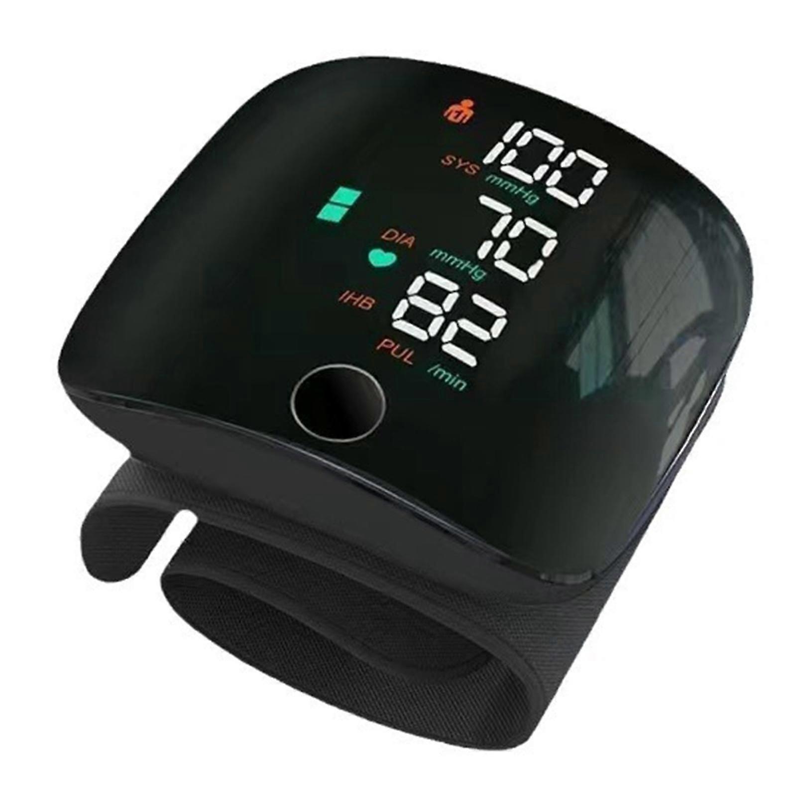 Blood Pressure Monitors Wrist Blood Pressure Monitors with Voice Broadcast 198 Memory Automatic Tensiometer for Home Use_c*