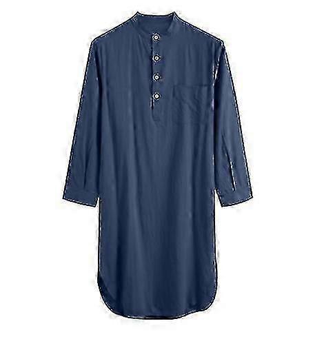 Camisón cómodo para hombre de mezcla de algodón Ropa de dormir