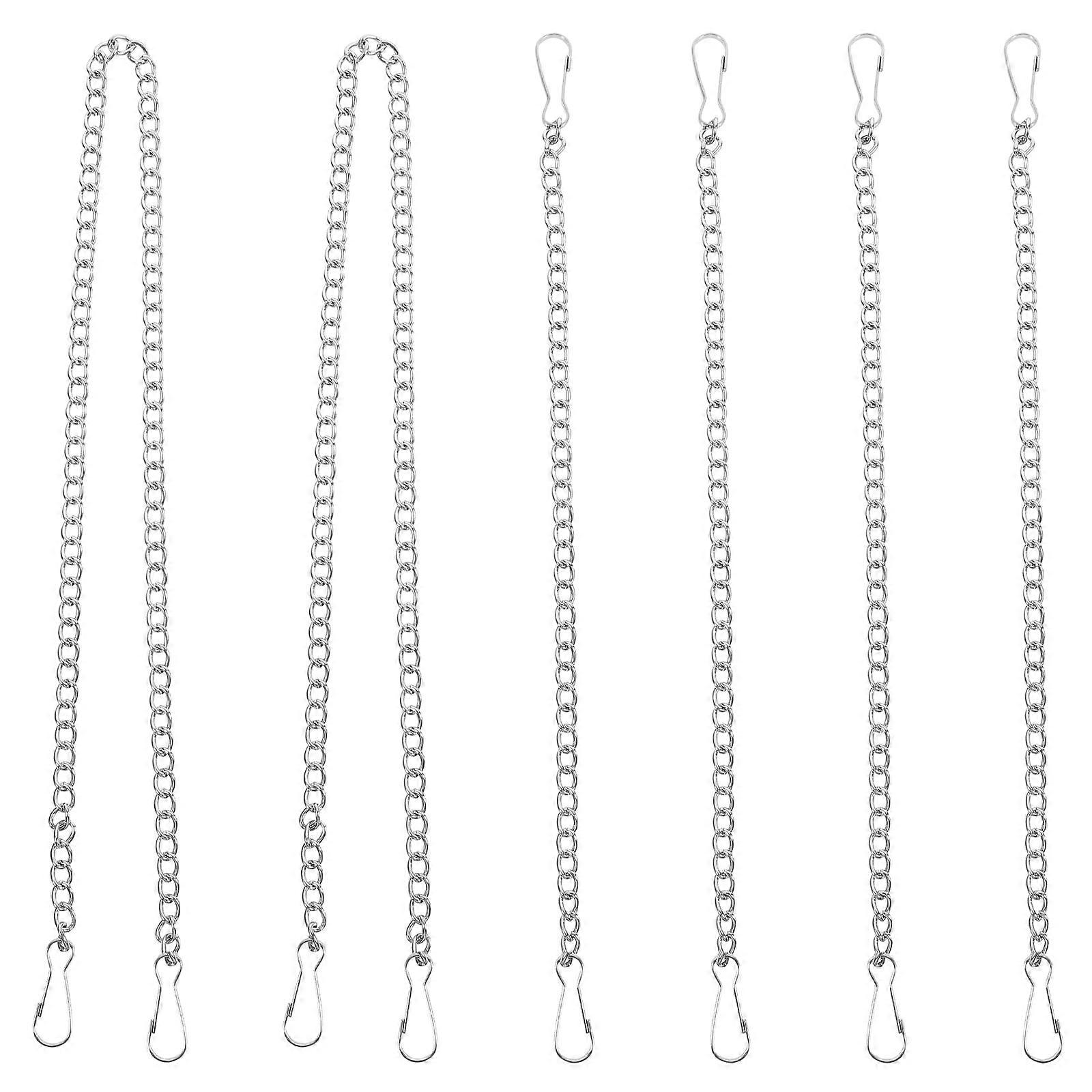 Tersarium 6pcs Picture Hanging Chain Billboards Hanging Chains With Clasps Heavy Duty Chains
