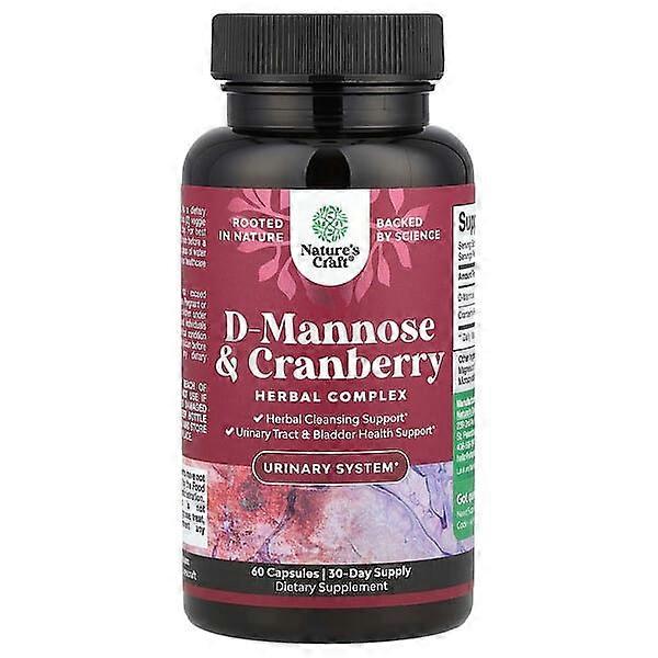 Nature's Craft, D-Mannose & Cranberry, 60 Capsules