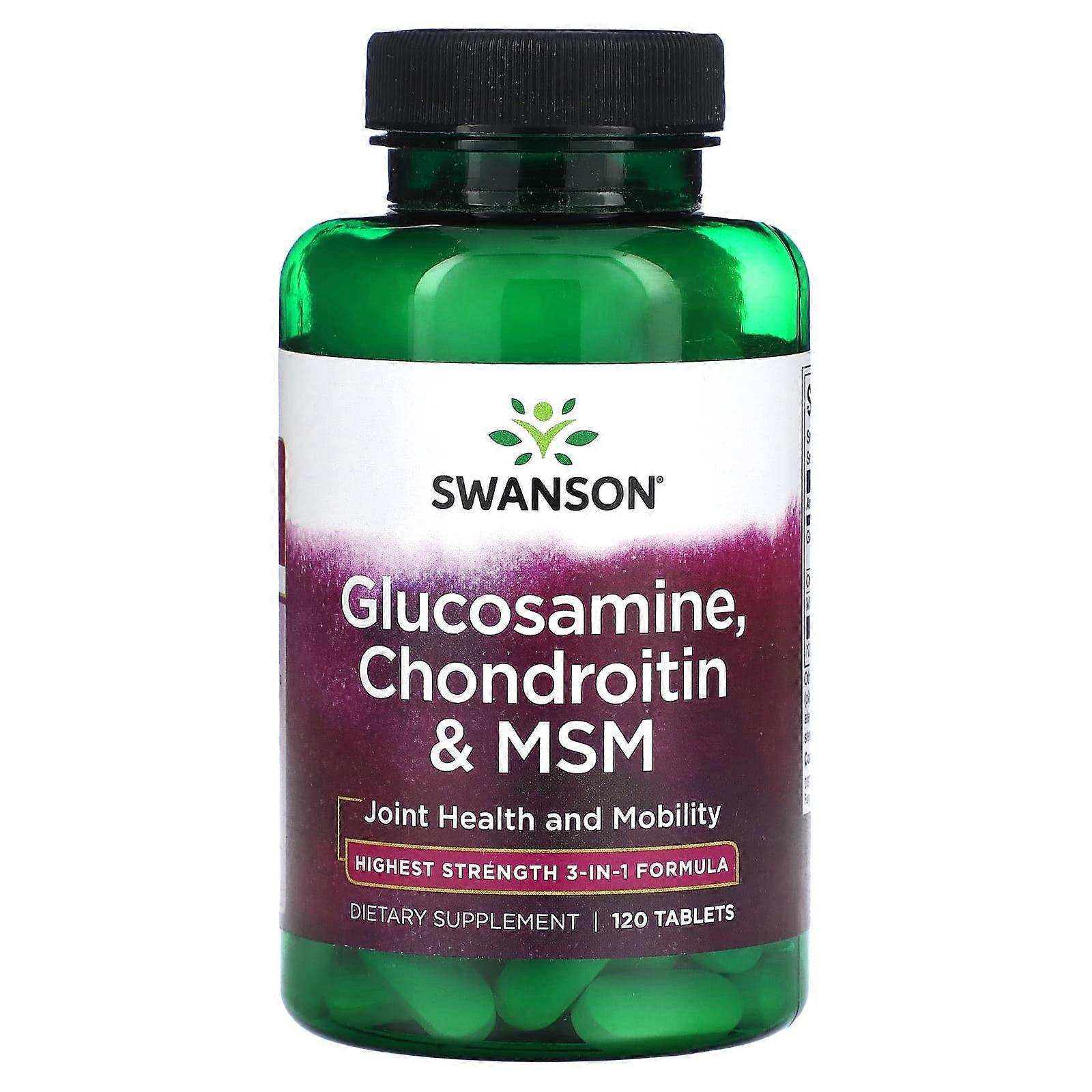 Glucosamine, Chondroitin & MSM, 120 Tablets