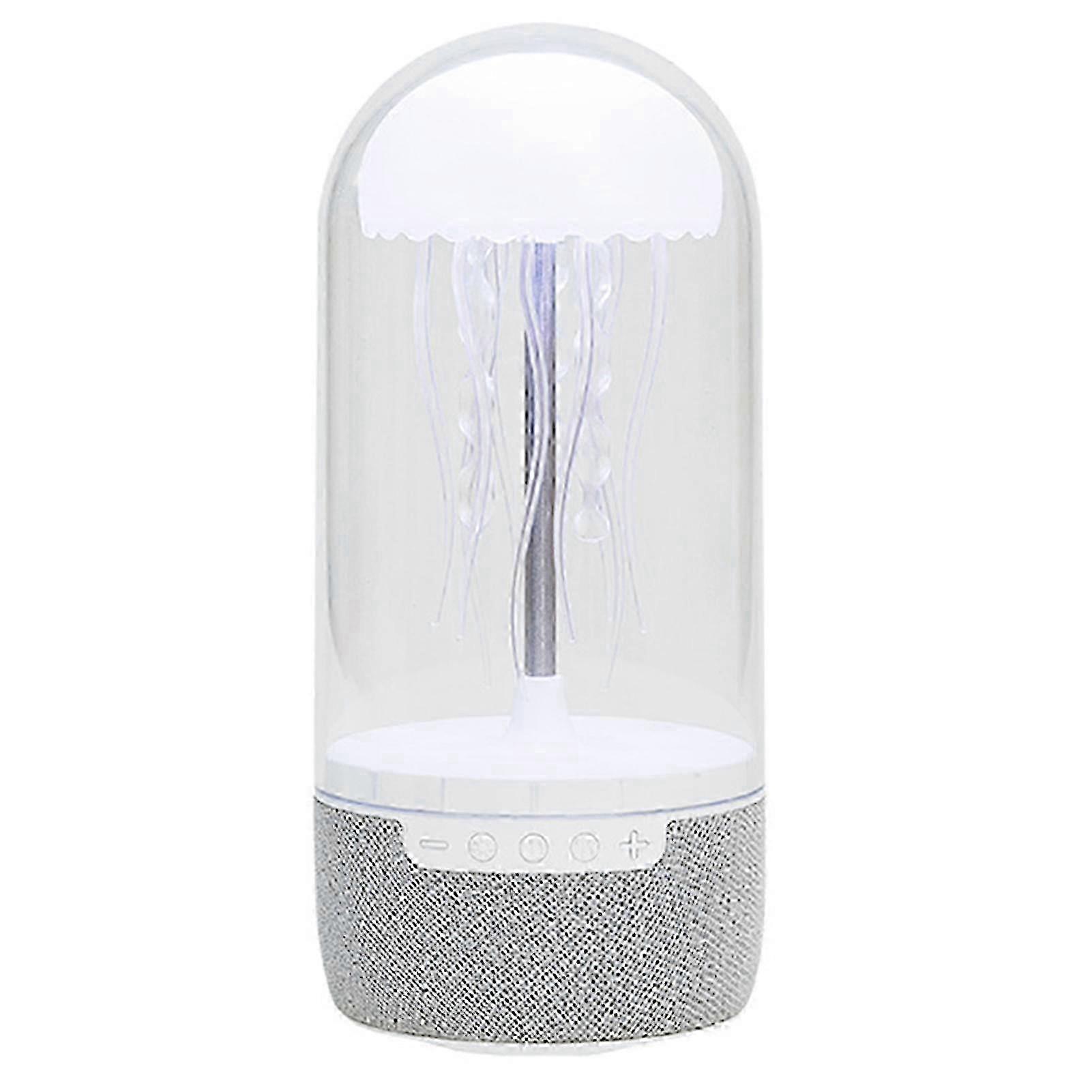 Jellyfish Lamp Bluetooth Speaker Floating Jellyfish Wireless Speaker with Colors Changing LED Bedside Mood Lamp