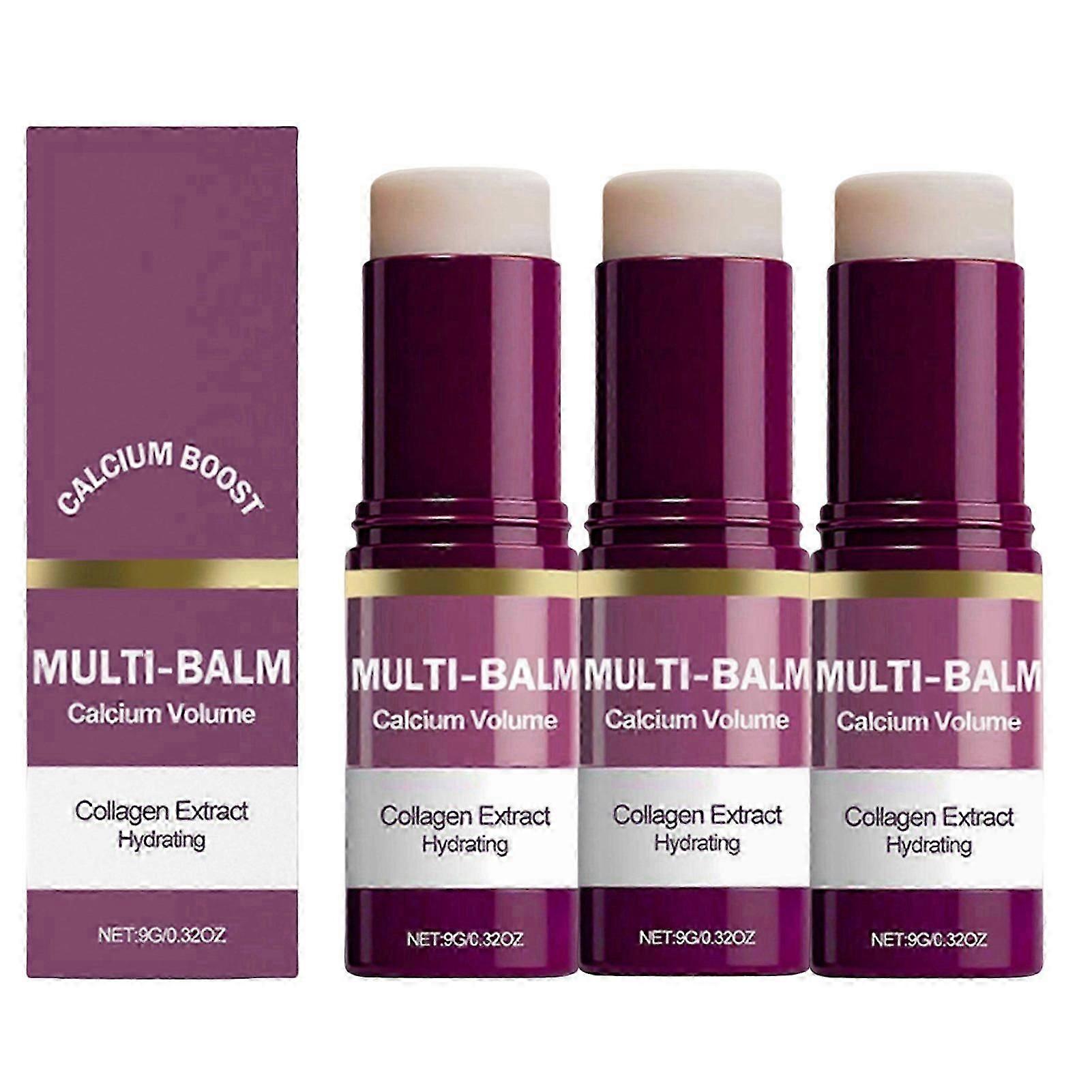 Cemenrete Calcium Multi Balm Stick Hydrating Anti-Aging Balm for All Skin Types, Moisturizing Primer for Dry Skin, Daily Use