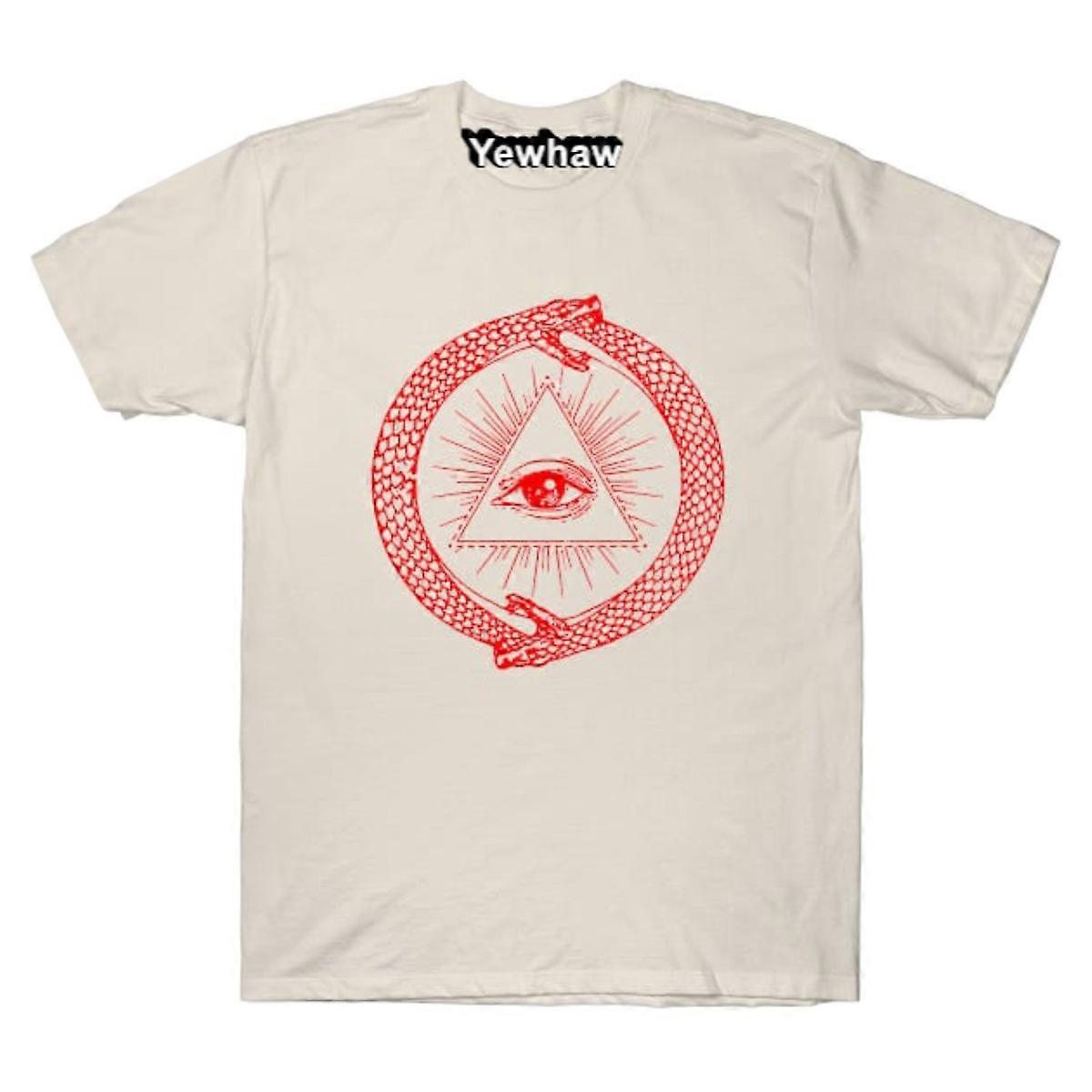 Zurück Drucken Doppeltes Oroborus T-Shirt Ouroboros T-Shirt