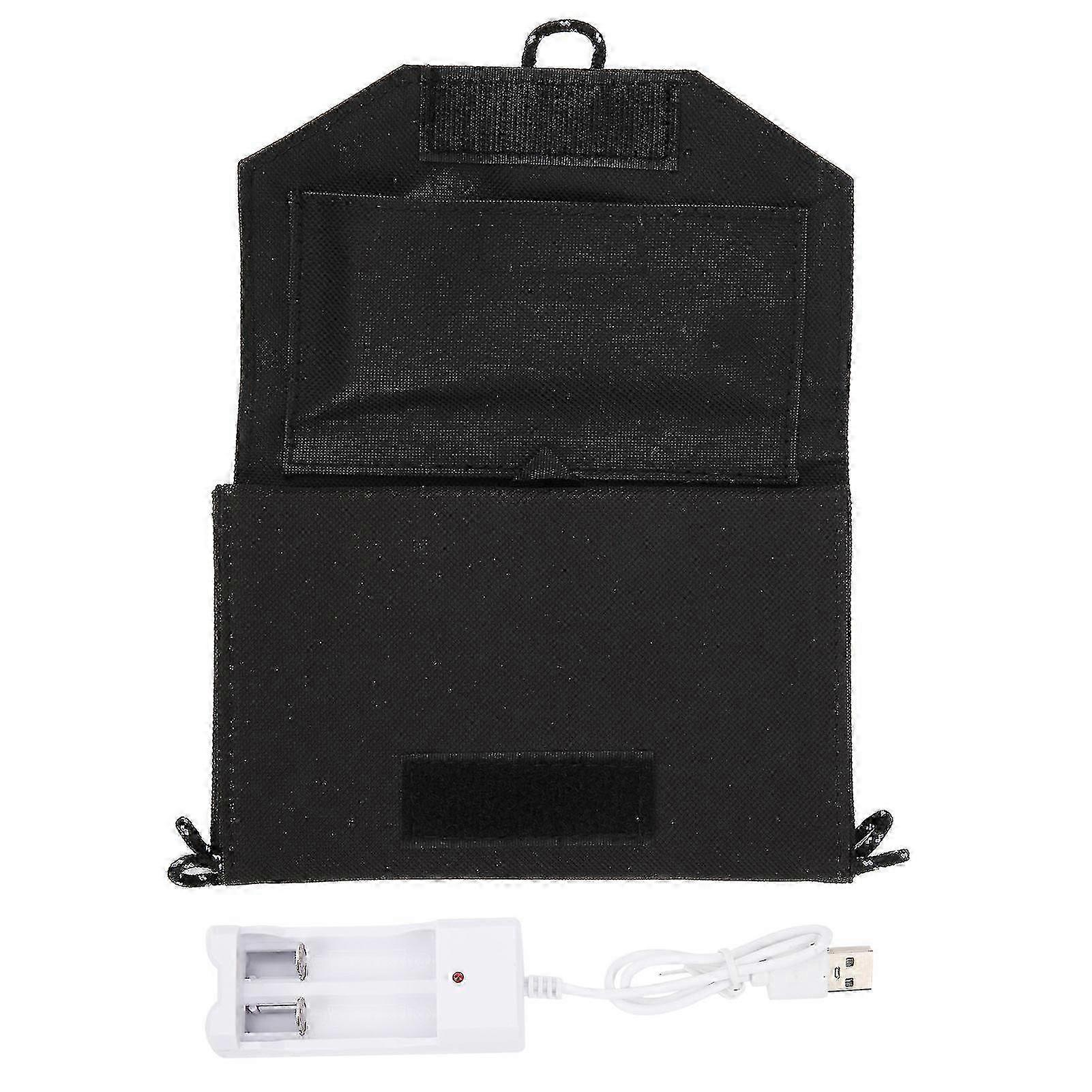 7.2W Solar Panel Folding Portable Solar Charger Panel with USB Interface for Phone ChargingBlack