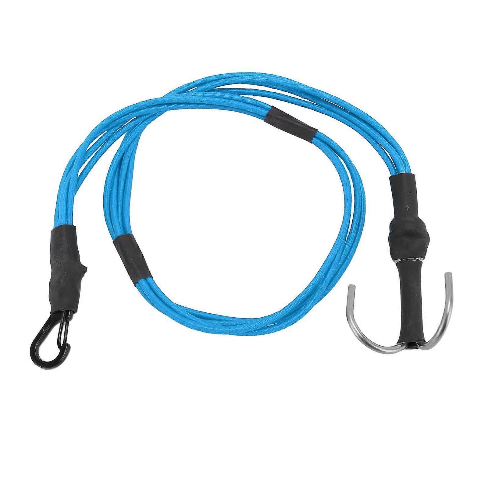 1/10 1/8 RC Winch Rope Alloy Hooks Elastic RC Crawler Winch Strap for Roof Luggage 580mm Blue 