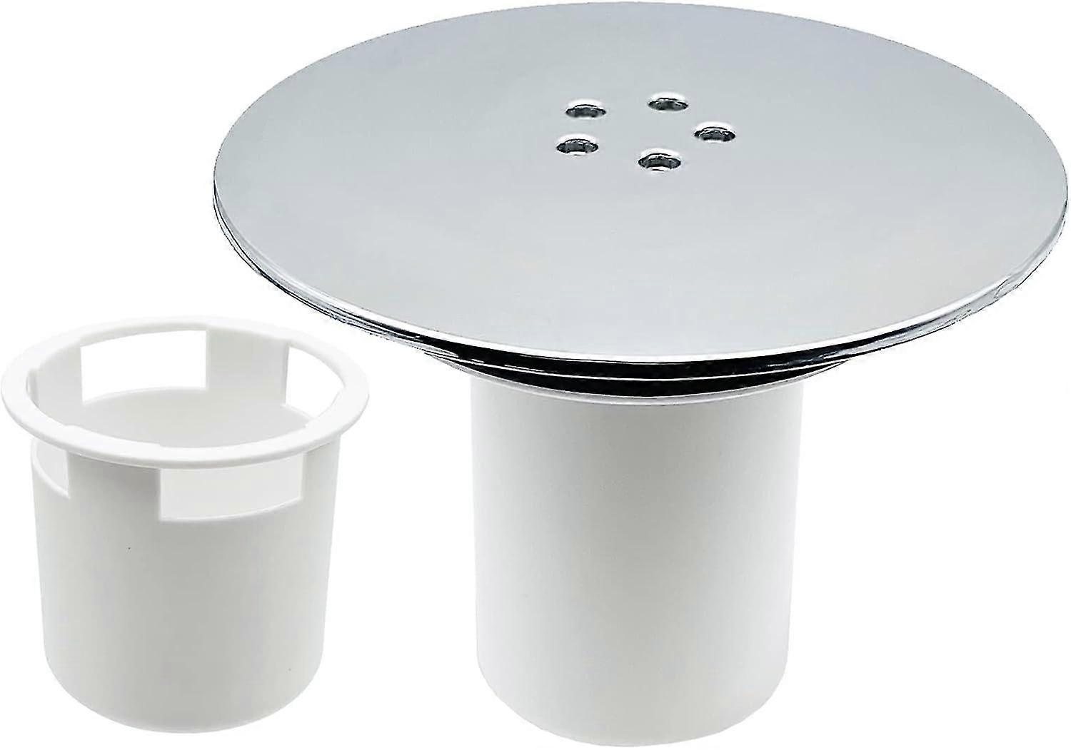 Universal Shower Drain Cover with Fast Flow Replacement Siphon