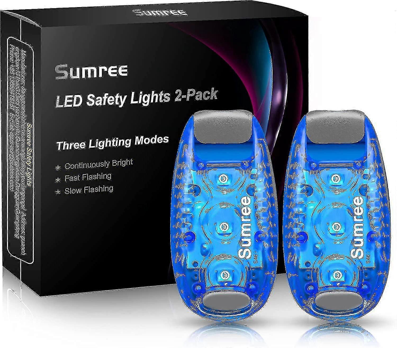 25-26 2pcs Led Flashing Lights School Bag Bike Light Safety Light Jogge...