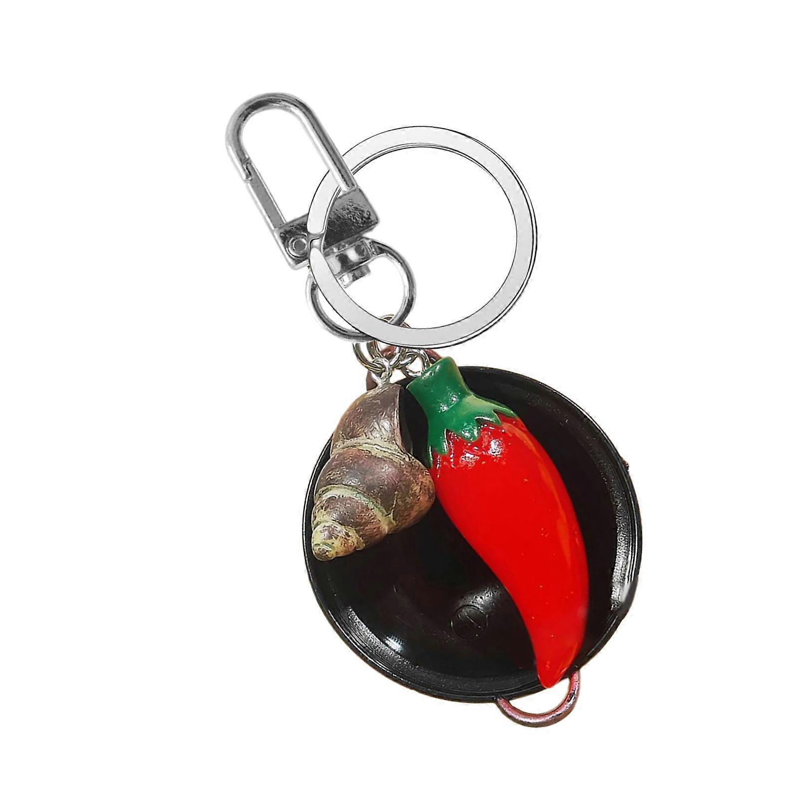 Delicate Spirals Shell Key Ring Realistic Texture Food Themed Accessory Sturdy Resin Keychain For Daily Essential Multicolor