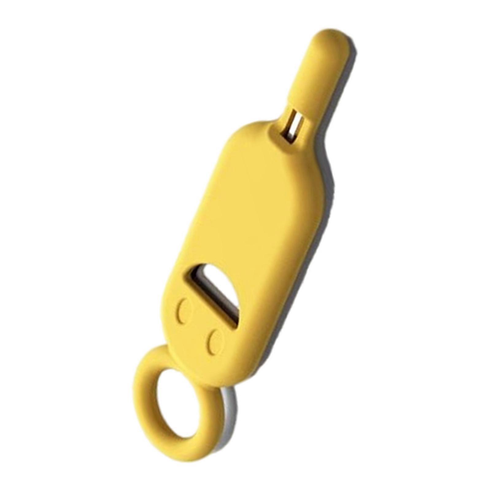 Card Tray Removal Tool with Anti Lost Case Mobile Phone Card Remover Opening Tool Eject Pins and Silicone Case  yellow