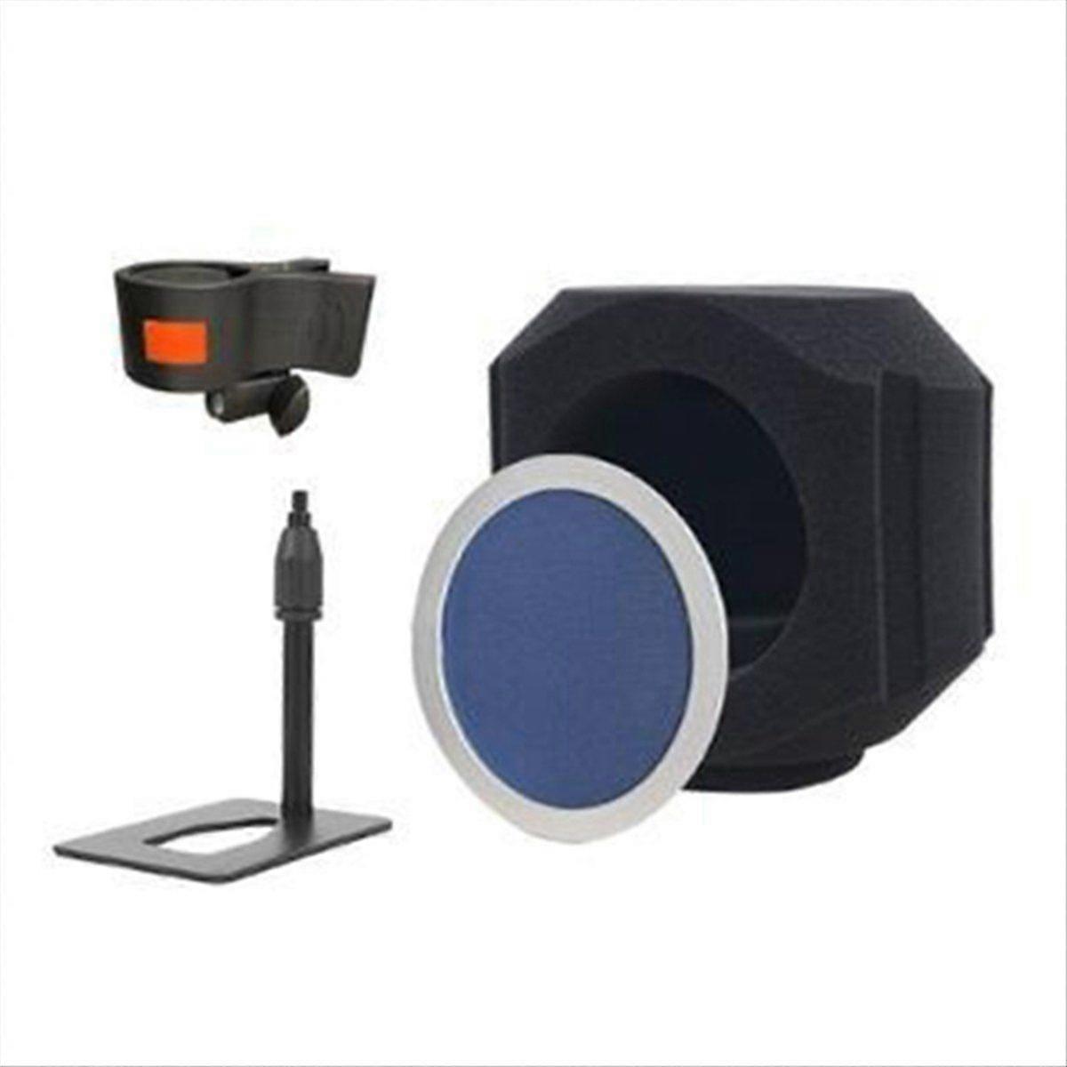 MicrophoneWindshield Sound Isolation Shield Cylindrical Foam MicrophoneCover for Clear Audio Record