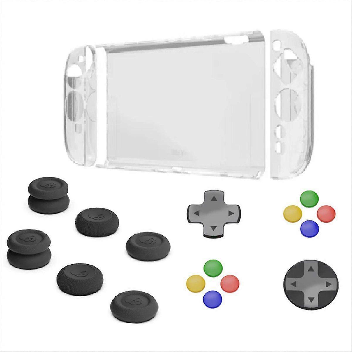 Für Switch 2 Schutzhülle Joystick Cap + D-Pad Tastenkappe Set für 2 D-PAD Color Button Cap Accesso