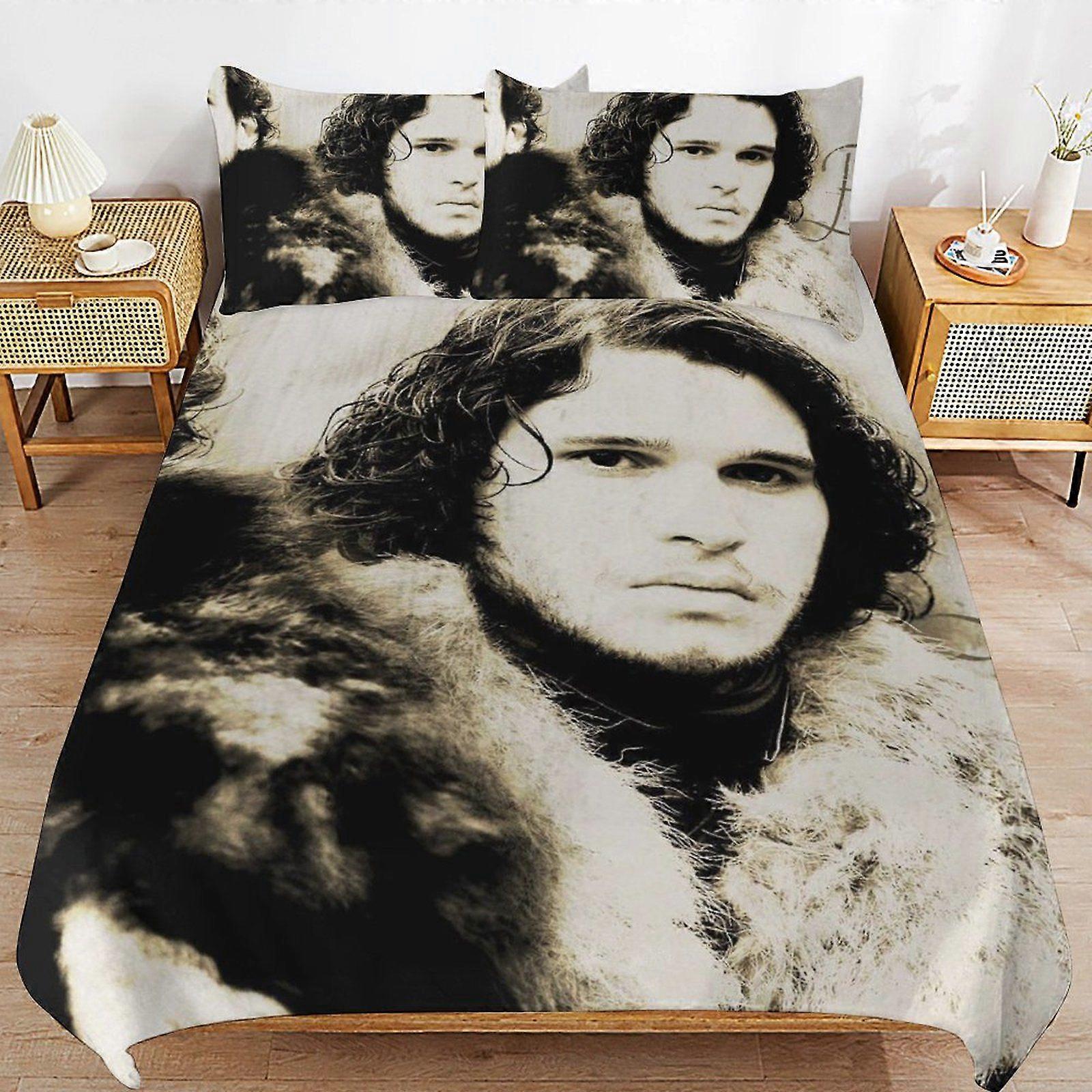 u109 Game of Thrones Daily Sleeping Comfort Smooth Surface Zipper Secure Fit Duvet Cover Sets for Home Use n109