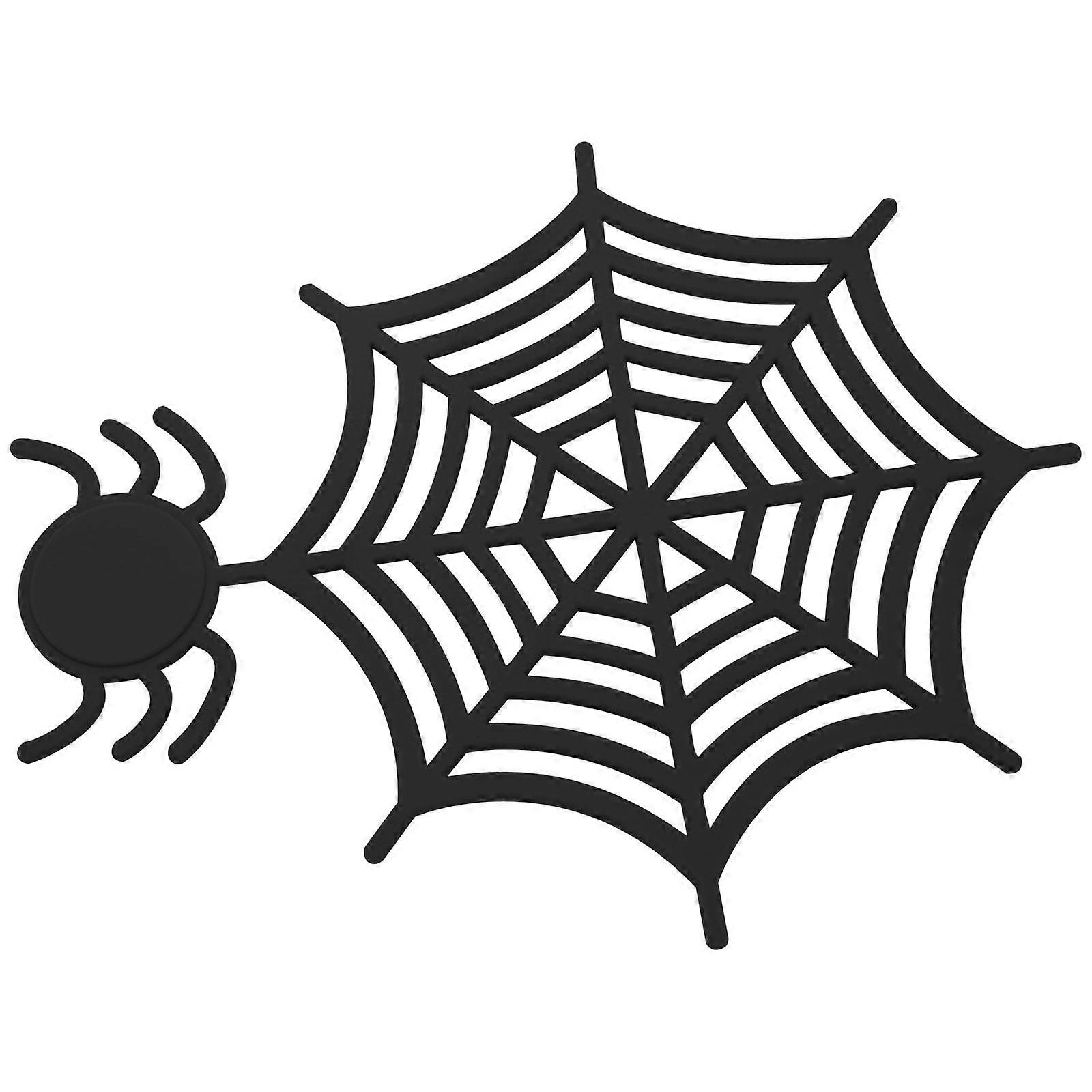 Btomtd Clearance, Placemats Table Mat PVC Slip Mat Compatible with Spiderweb Design Soft Rubber Non-slip Mat