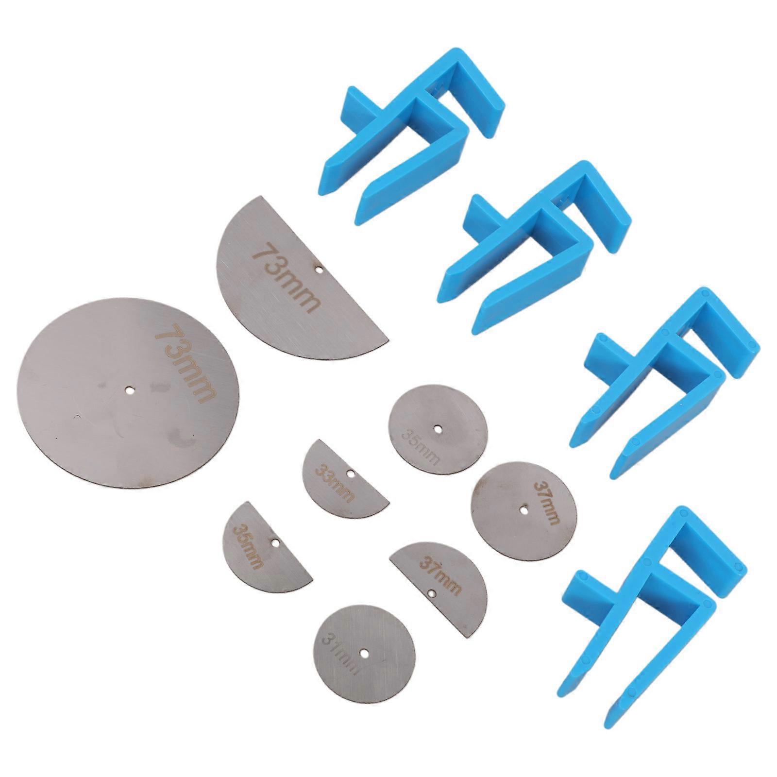12PCS Ferramenta de Alinhamento de Móveis com Fixação ABS Multipropósito para Corte Preciso e Instalação de Armário Azul
