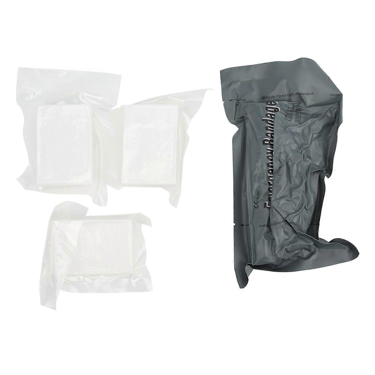 4PCS/Set Israeli Bandage Compression Curve Gauze Piece High Elasticity Emergency Bandage Kit L