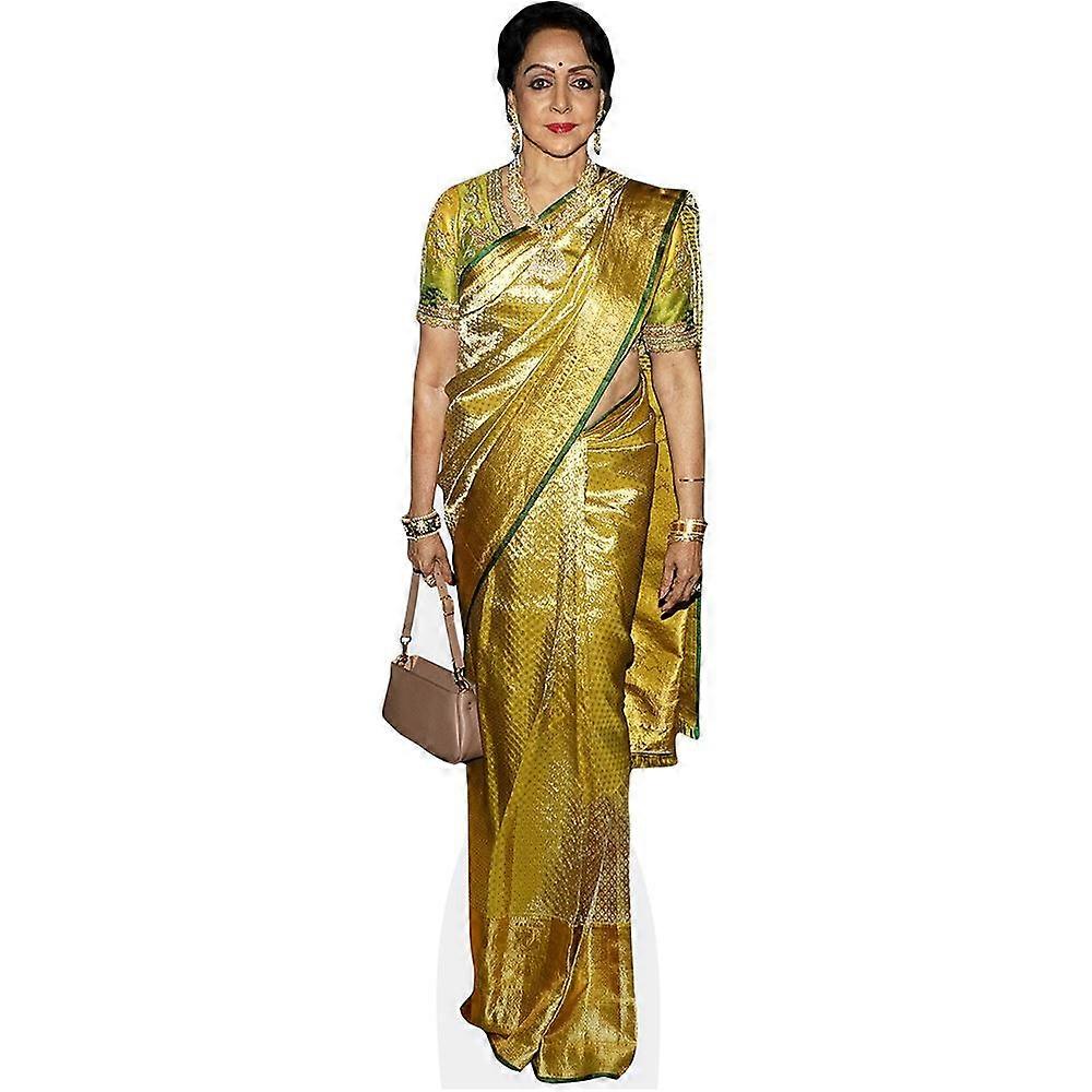 Hema Malini (Gold) Cardboard Cutout (lifesize OR mini size). Standee. Stand Up.