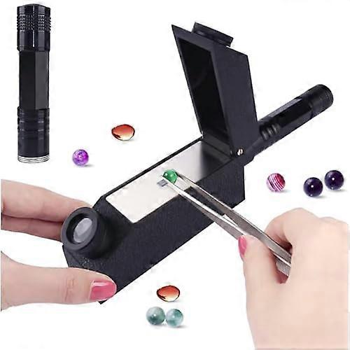 Gemstone Refractometer With Flashlight, Measuring Range 1.301.81 RI, Handheld Tool For Identify Loose Gemstones Jadeite