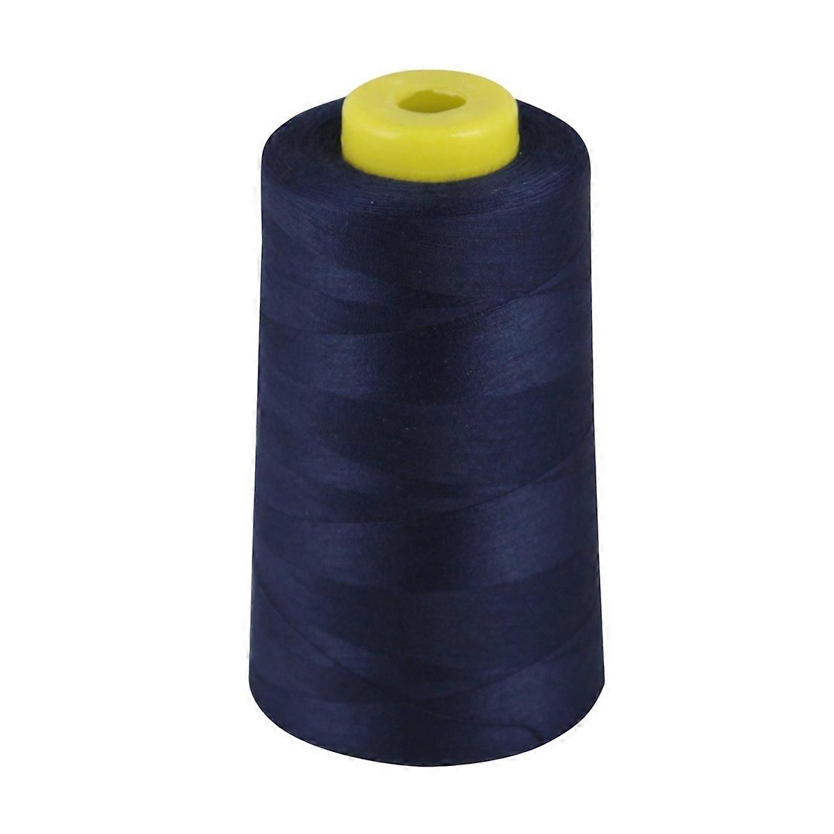 Overlocking Thread Polyester Industrial Sewing Thread 4 X 5000 Yard Spools, Color Range Black White Red Blue Navy Cream