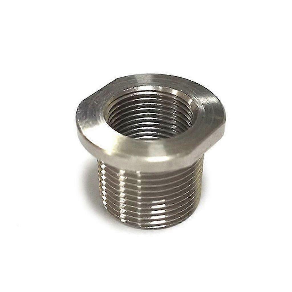 1/2-28 ID to 5/8-24 OD-Threaded Suppressor Car Fuel Filter Adapter Single Core