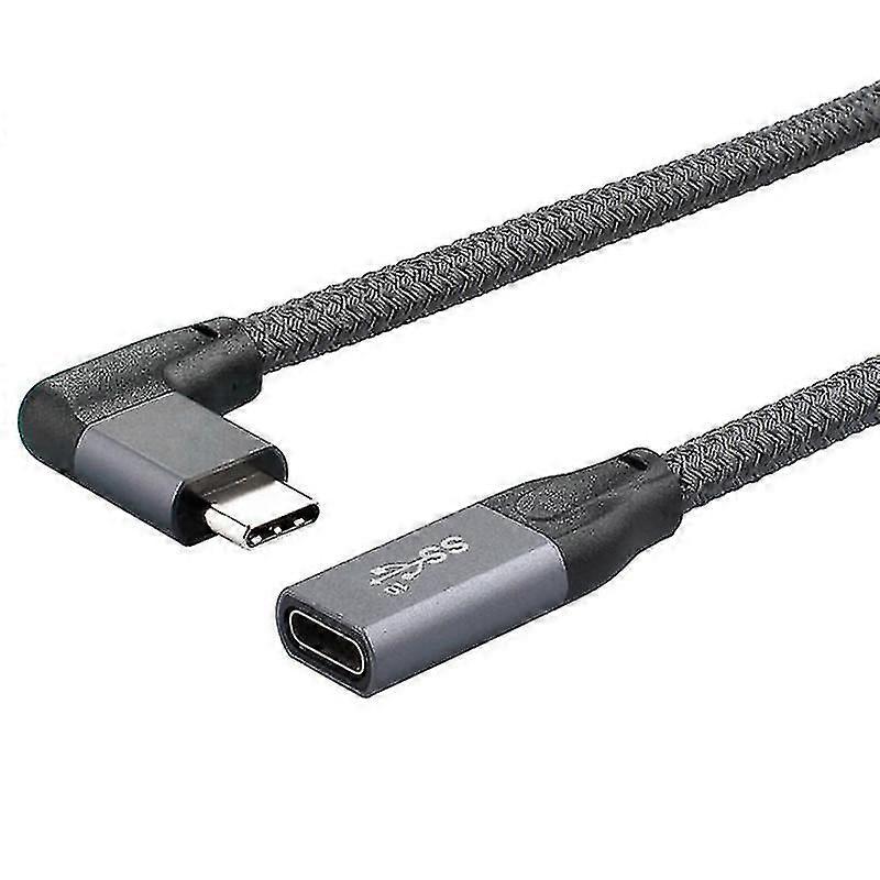 100w Pd 5a Curved Usb3.1 Type-c Extension Cable 4k @60hz 10gbps Usb-c Gen 2 Extender Cord For Lapto TY