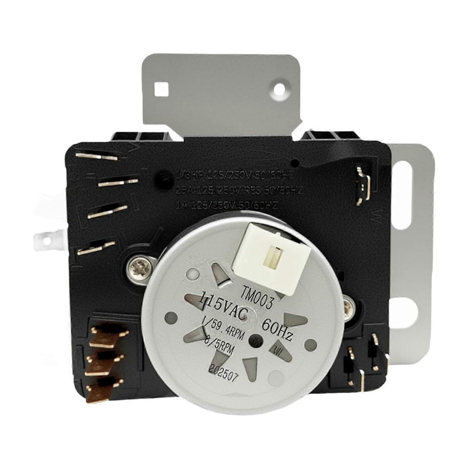 Energy Efficient Laundry Timer Plastic Texture Reduces Power Waste Precise Timing Suitable for Multiple Dryer Brands Multicolor