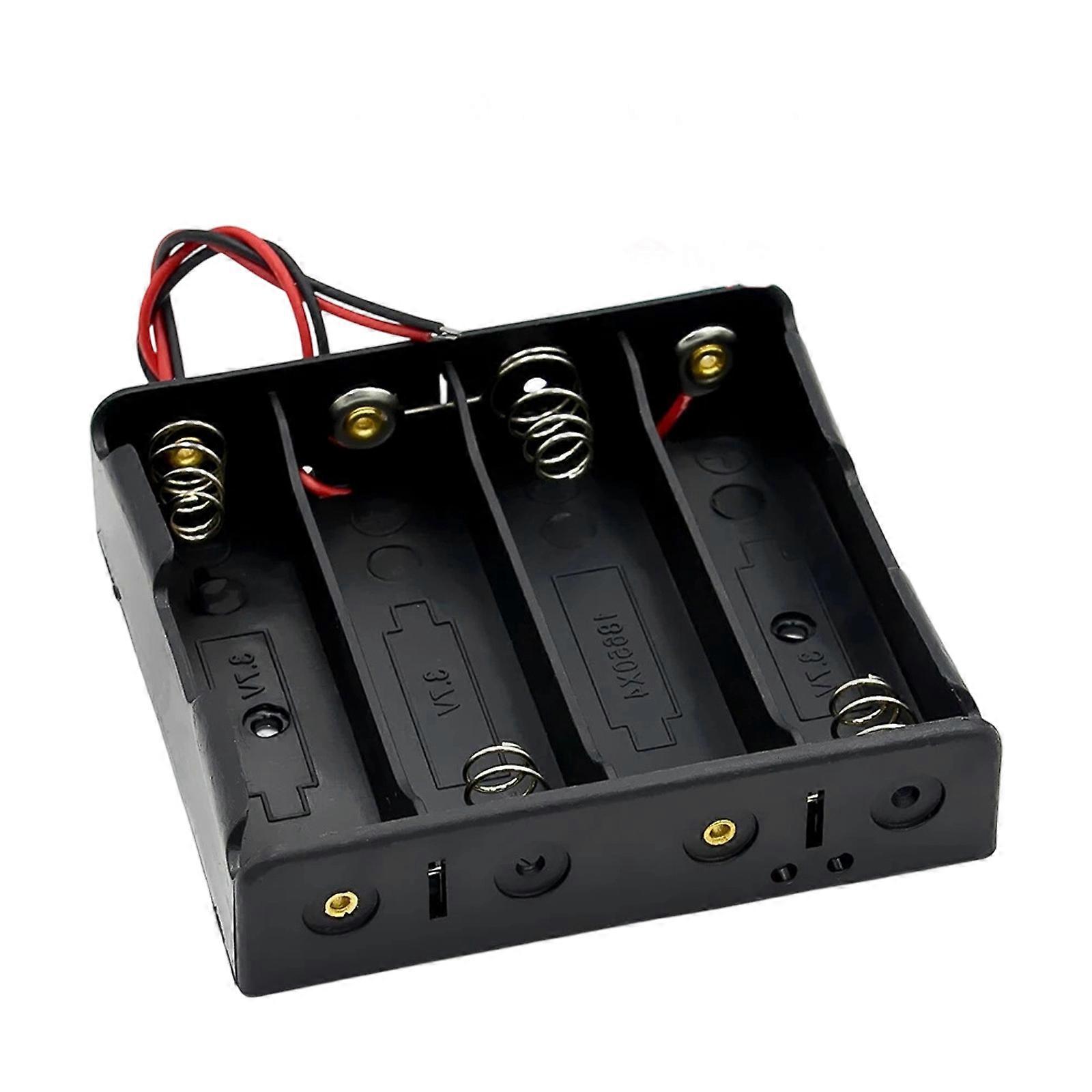 Compactly 18650 Battery Case Charging With Reinforced Wiring For Parallel Configurations & Efficient Charging Holder Multicolor