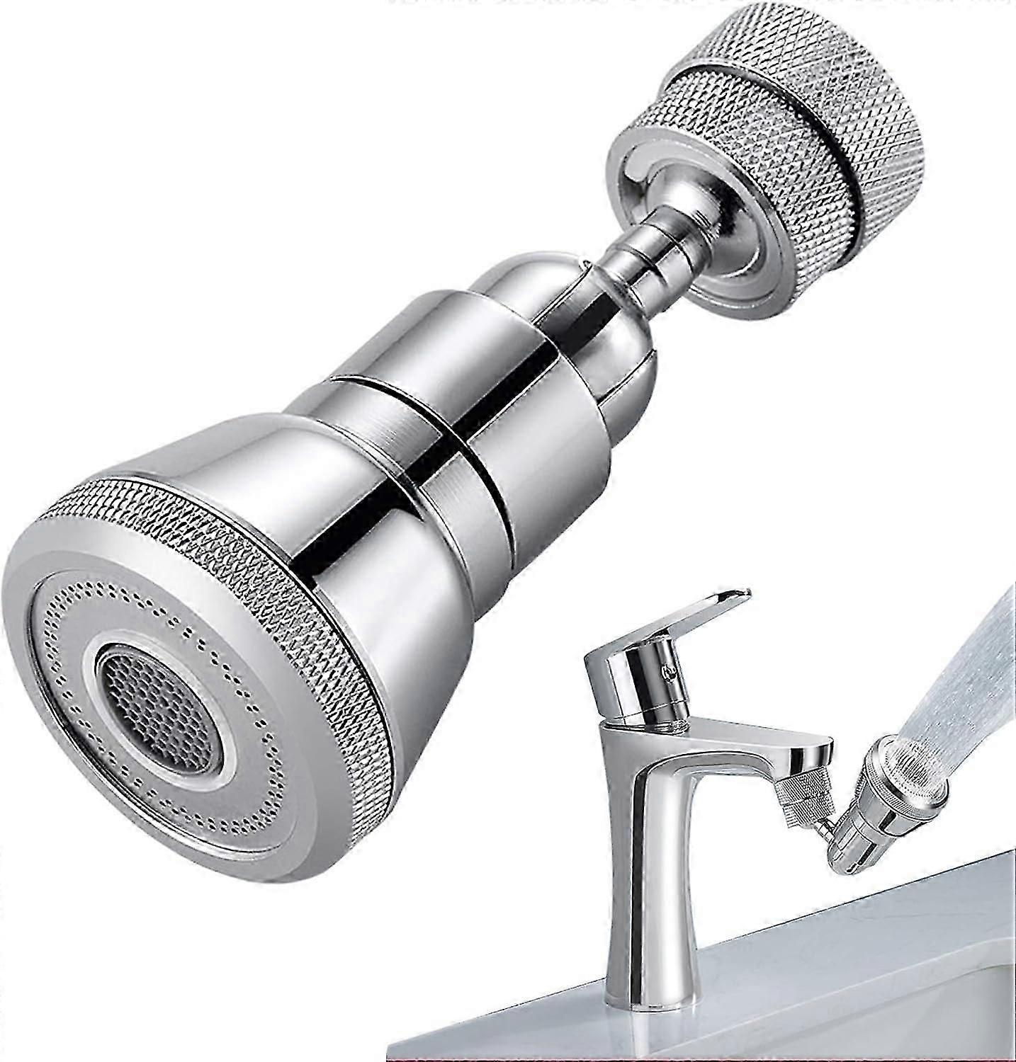 720 degree swivel faucet aerator with 2 modes adjustable for kitchen sink
