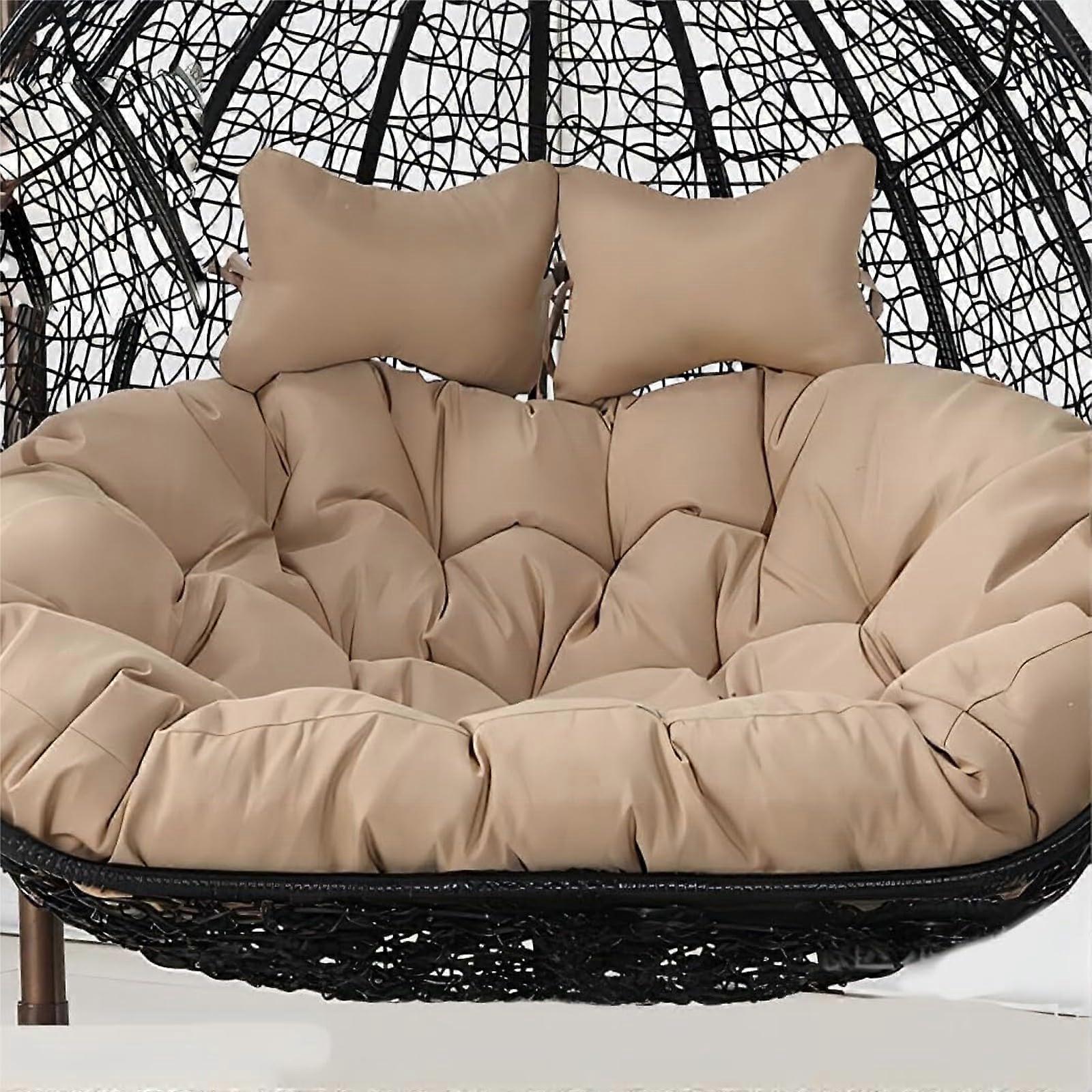 Waterproof Double Egg Chair Cushion Thickened Replacement for Hanging Basket Swing Hammock