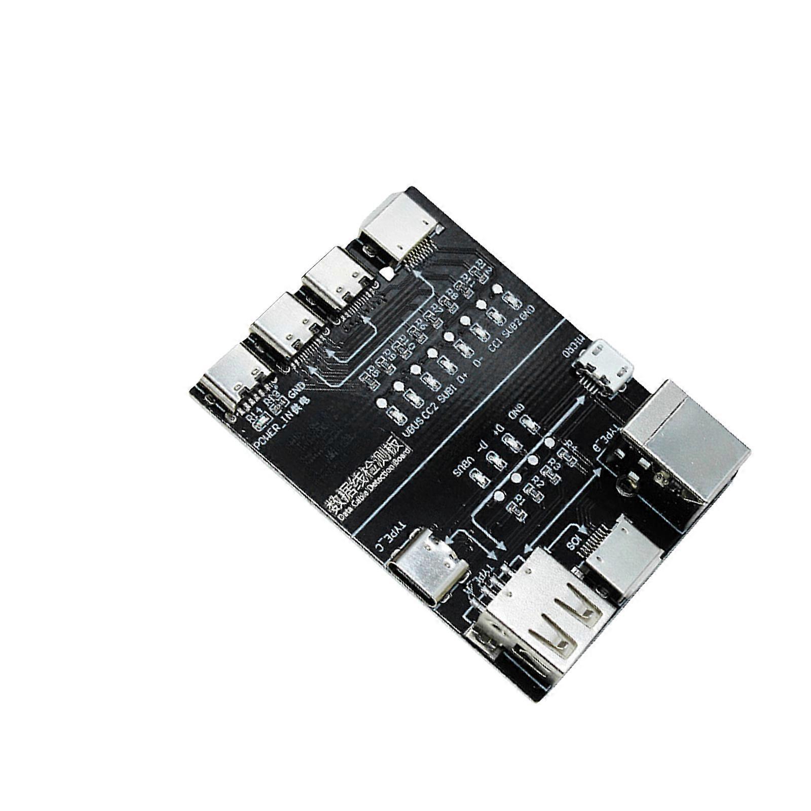 Efficient Charging Cable Tester Data Cable Detection Board Compactly Design Enhances Safety Functions For All Scenario Multicolor